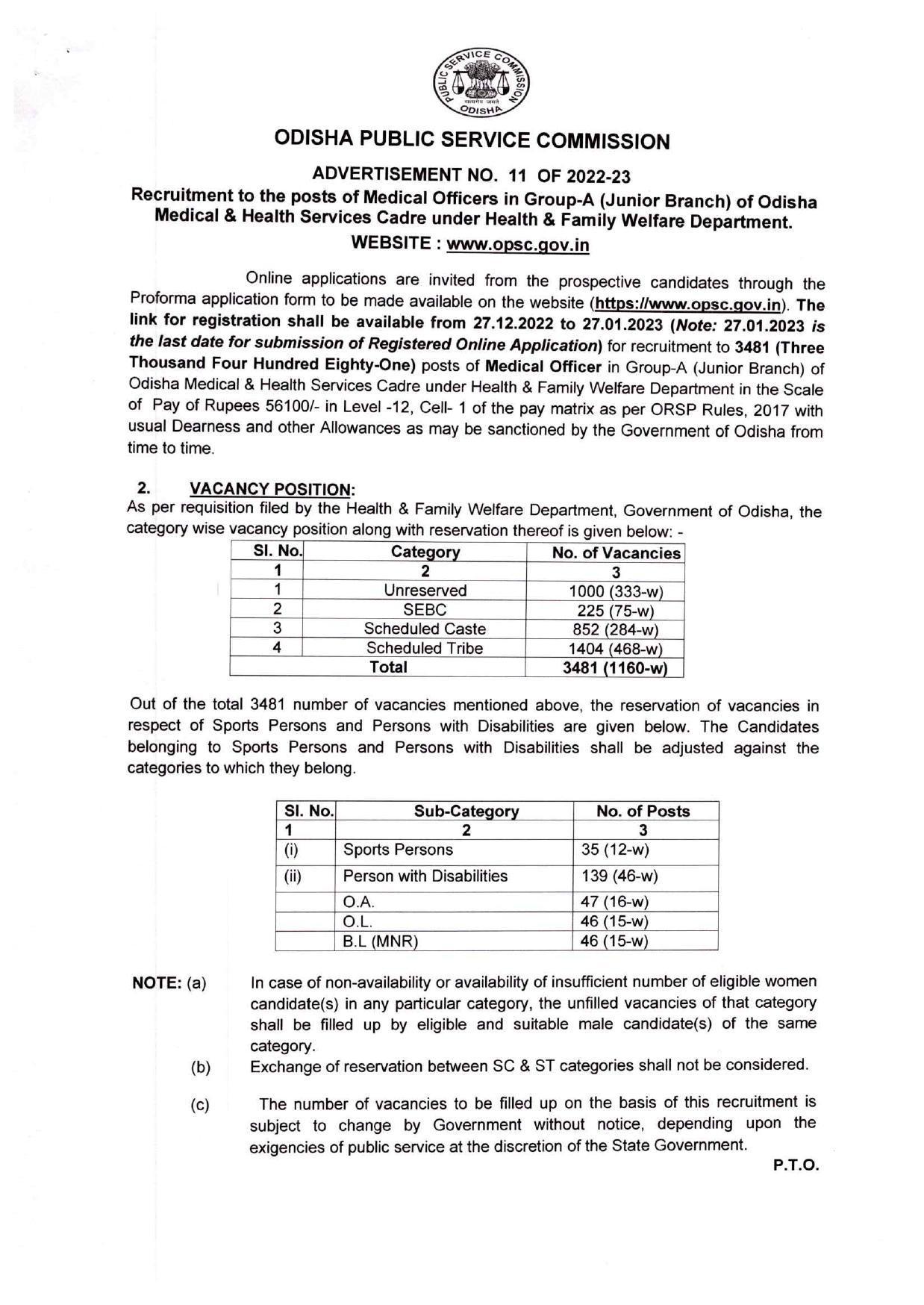 OPSC Invites Application for 3481 Medical Officer Recruitment 2022 - Page 5