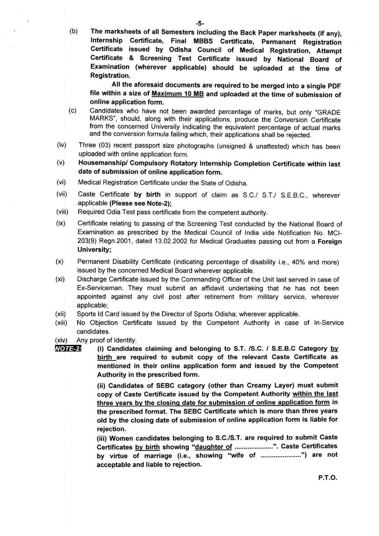 OPSC Invites Application for 3481 Medical Officer Recruitment 2022 - Page 6