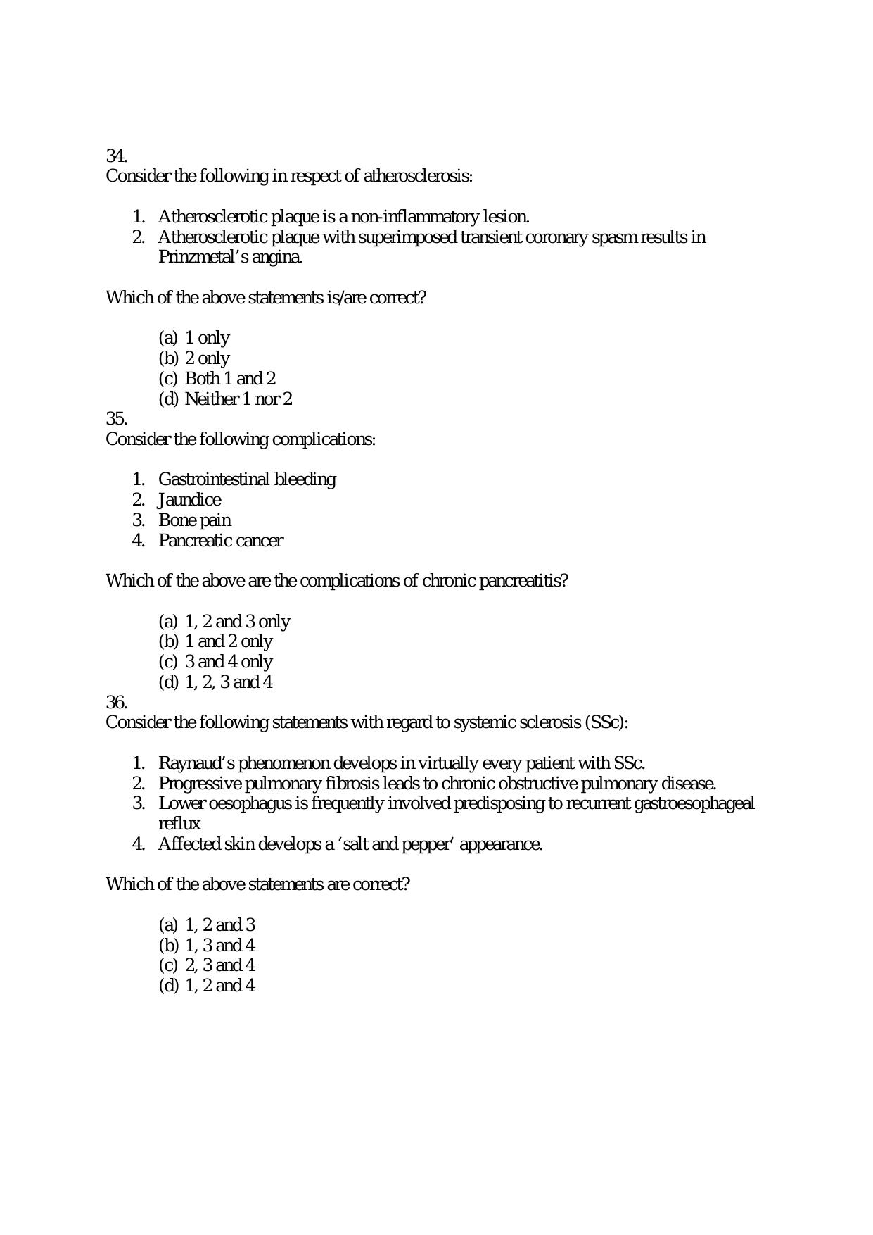 Medical Officer FACT Question Papers PDF Download - Page 7