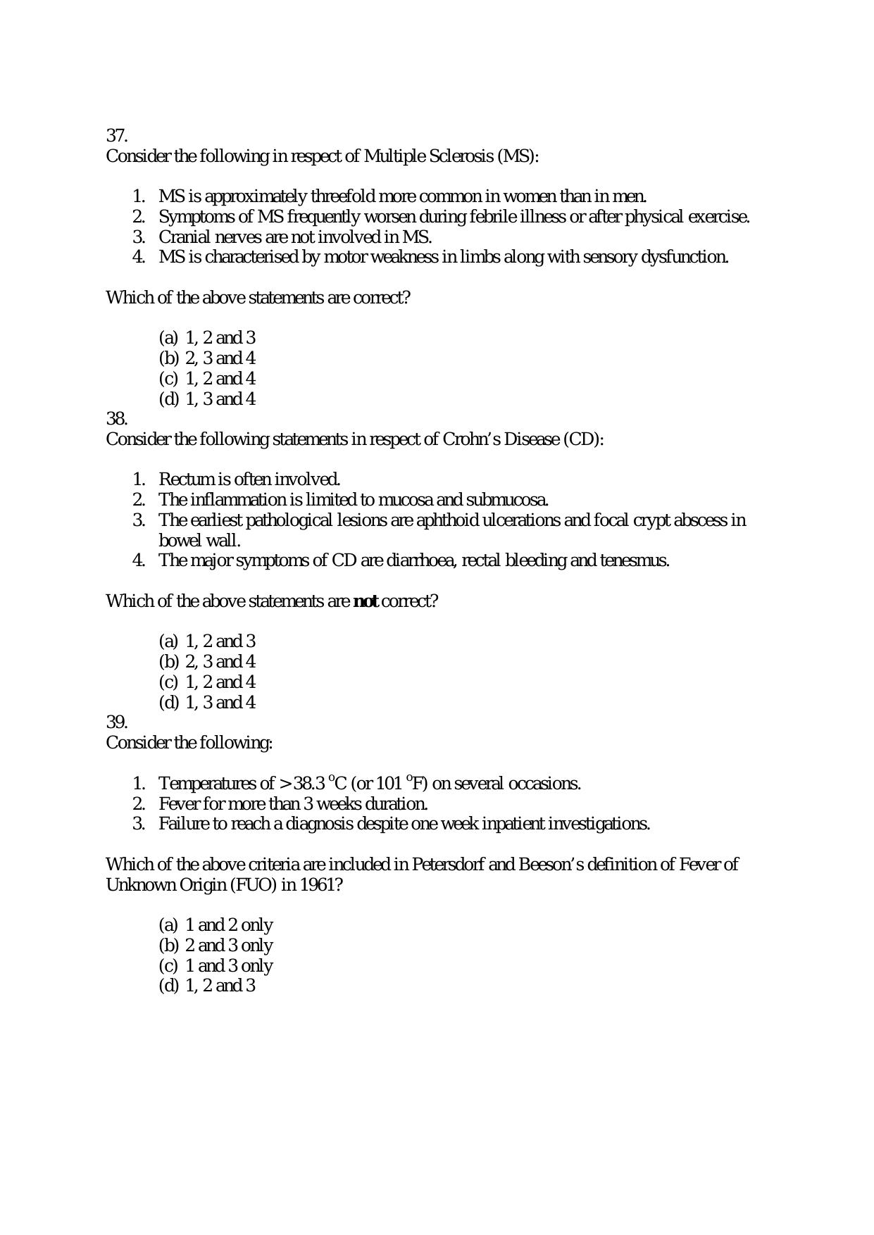 Medical Officer FACT Question Papers PDF Download - Page 8