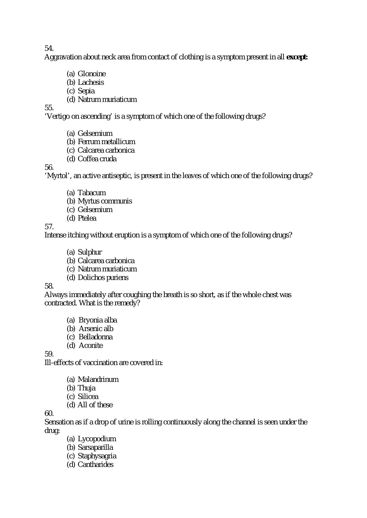 Medical Officer FACT Question Papers PDF Download - Page 13