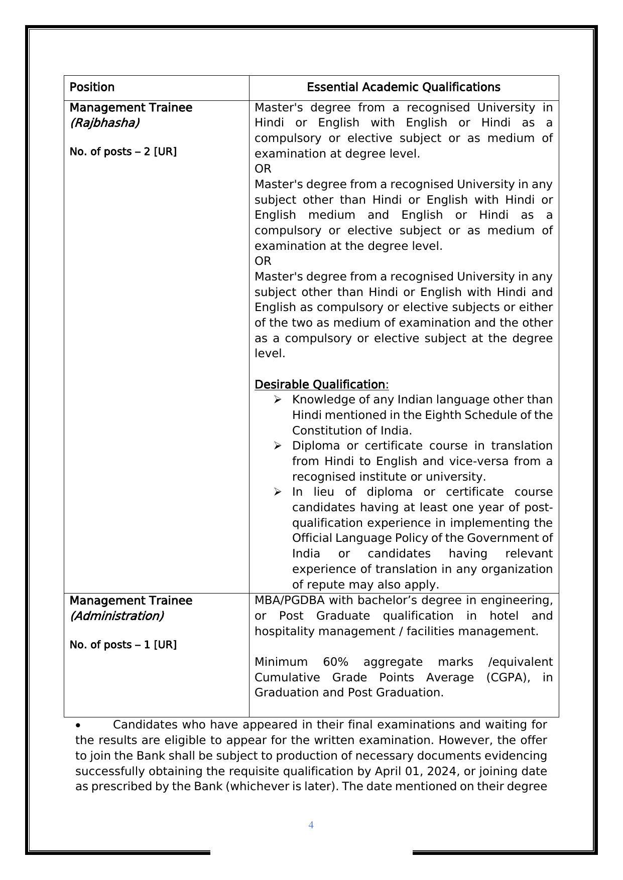 EXIM Bank Management Trainee Recruitment 2023 - Page 6