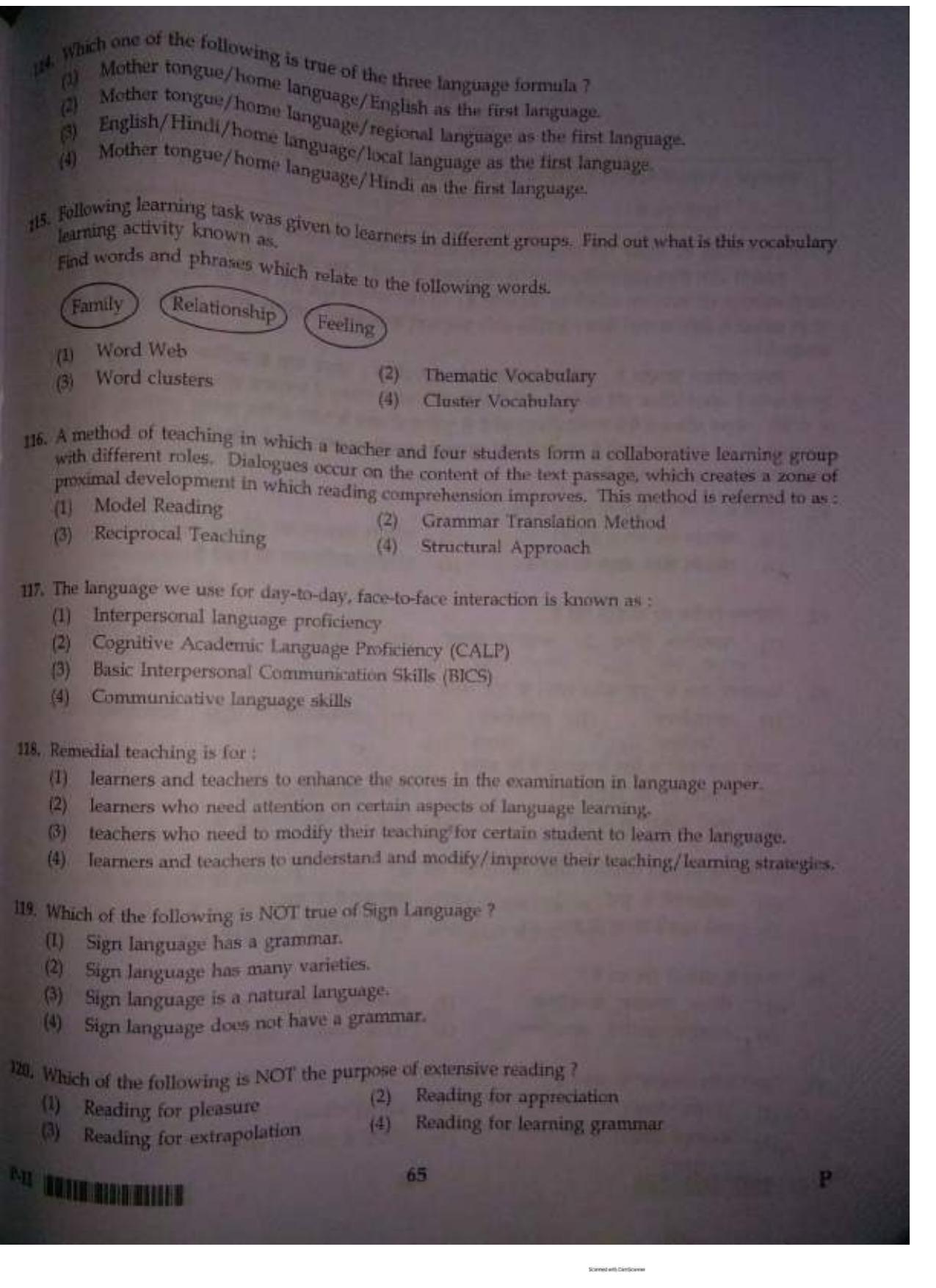 ctet paper 2 question paper SET P - Page 64