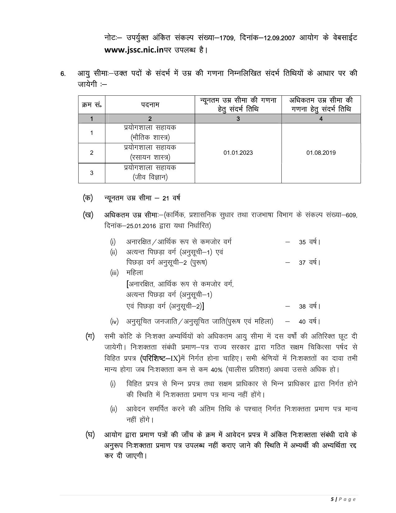 JSSC 690 Lab Assistant Recruitment 2023 - Page 20