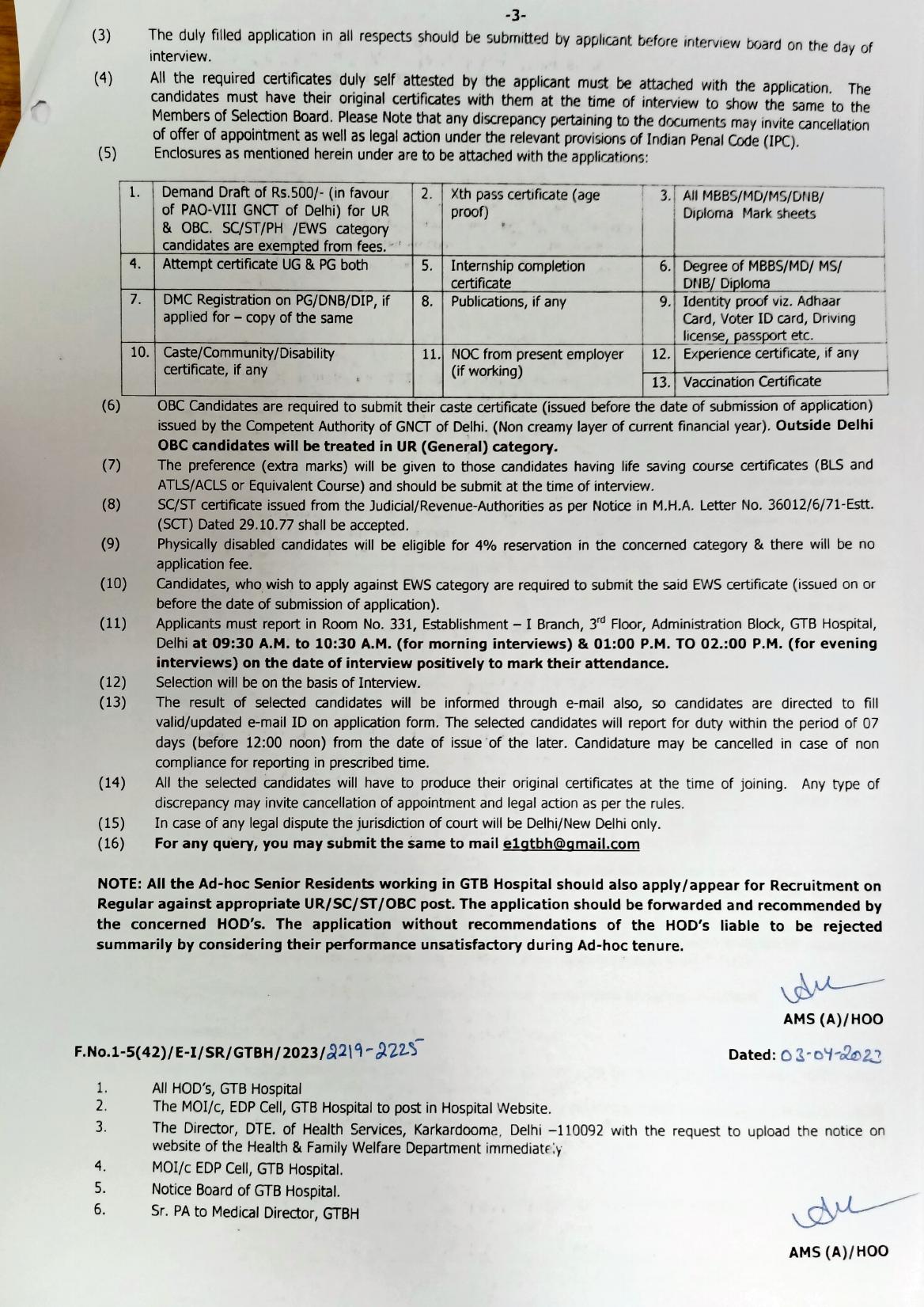 GTBH 122 Senior Resident Doctor Recruitment 2023 - Page 5