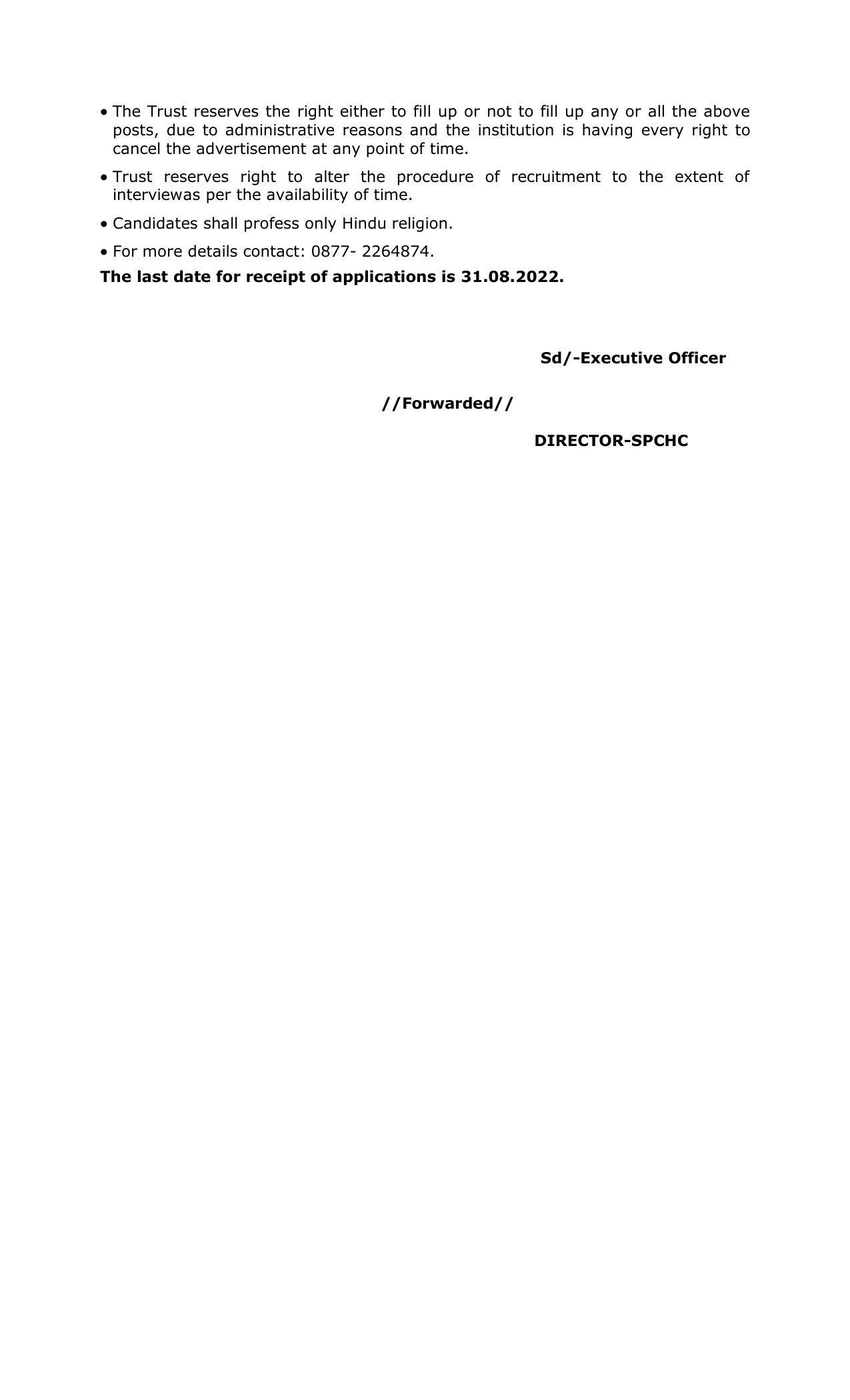 Tirumala Tirupati Devasthanams Invites Application for Paediatrician, Paediatric Cardiac Anaesthetist Recruitment 2022 - Page 2