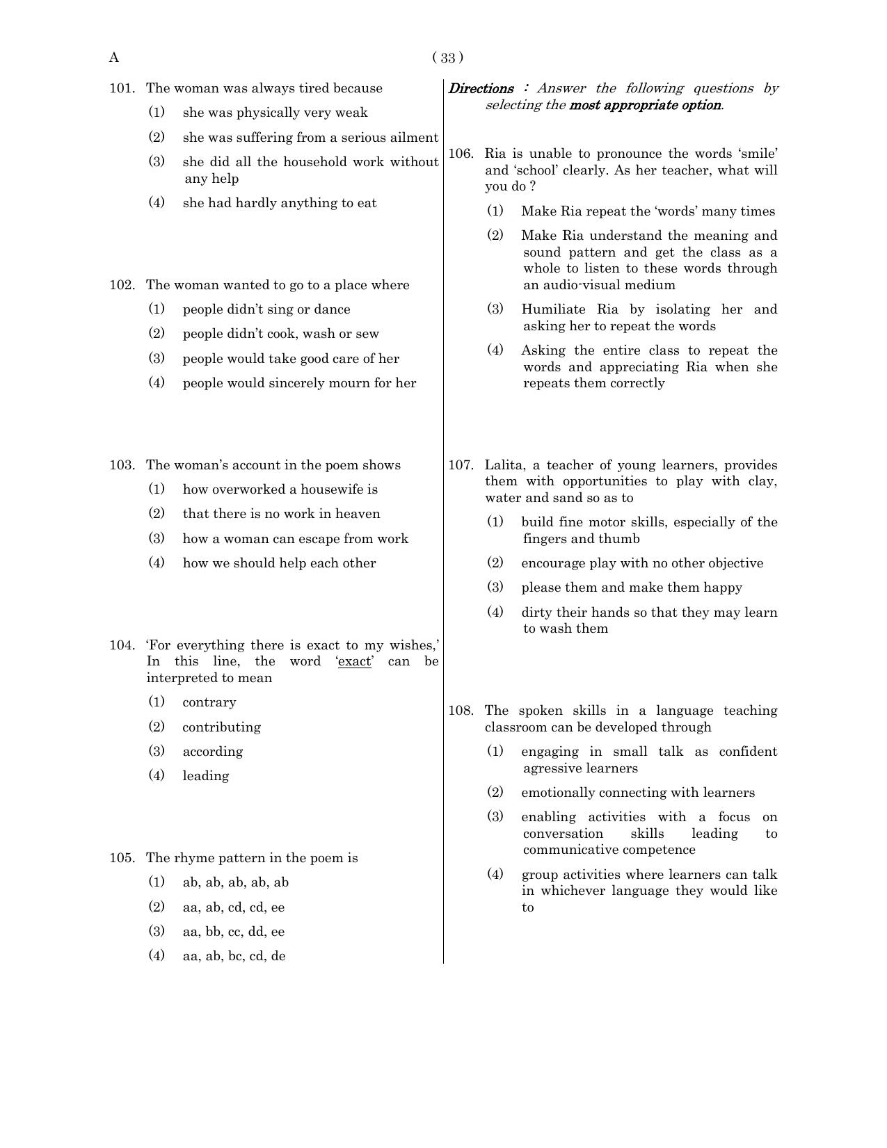 TS Child Development & Pedagogy Paper - Page 23