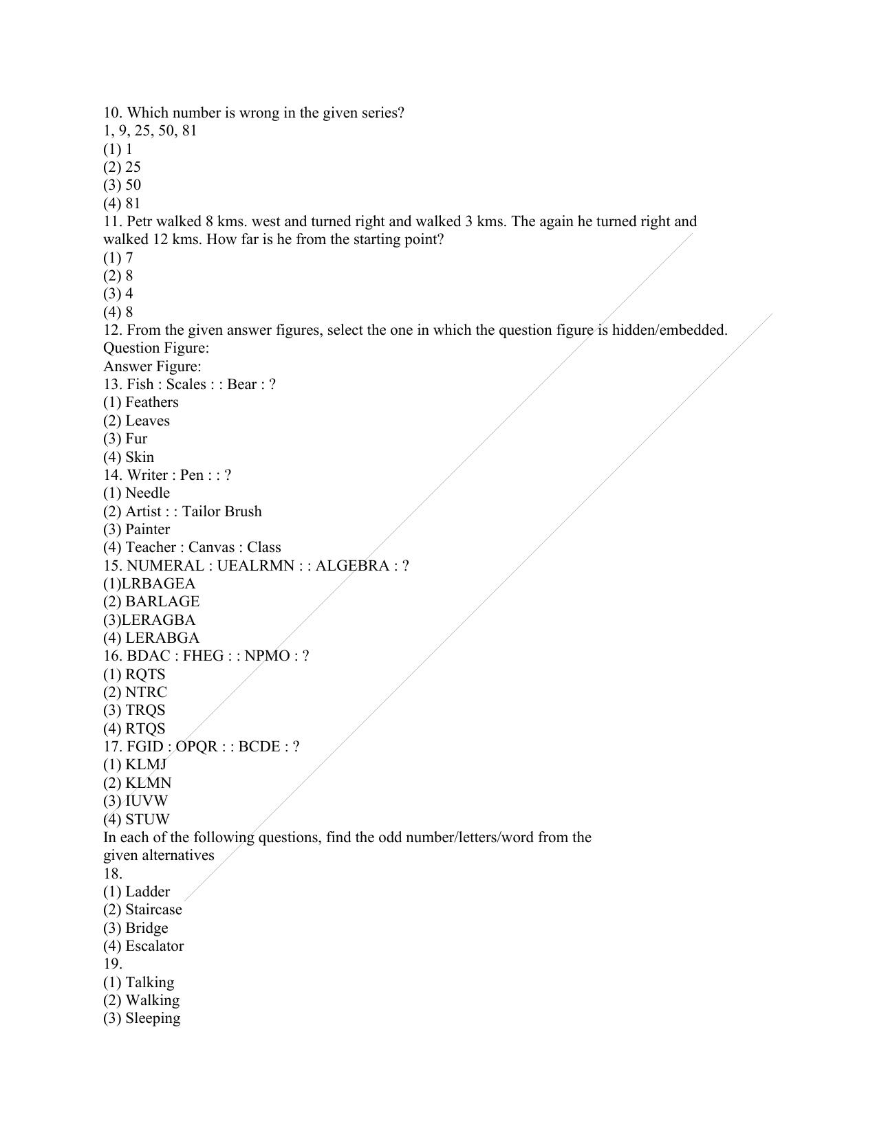 OSSC Junior Clerk General Awareness Question Papers - Page 2