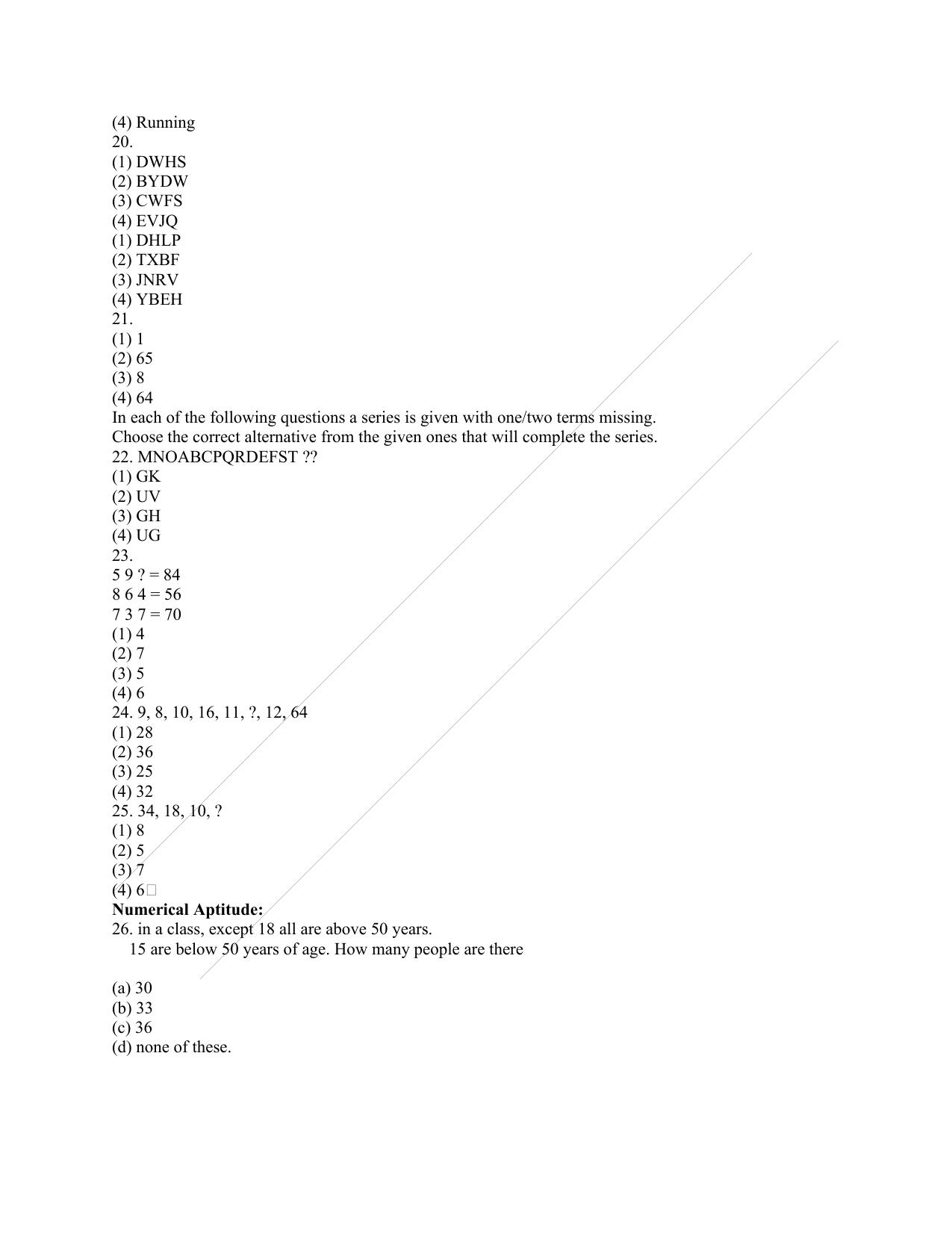 OSSC Junior Clerk General Awareness Question Papers - Page 3