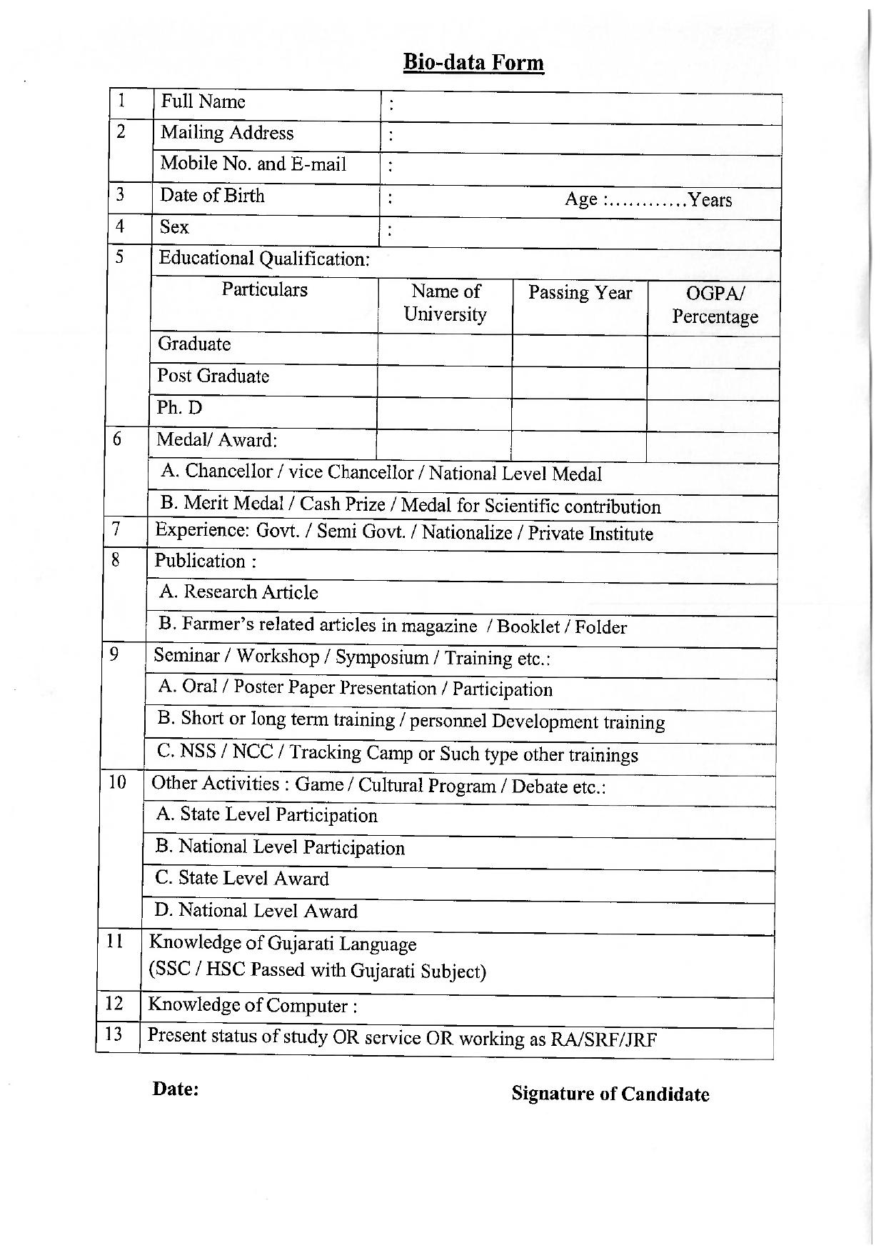 Kamdhenu University Invites Application for Teaching Associate Recruitment 2023 - Page 1