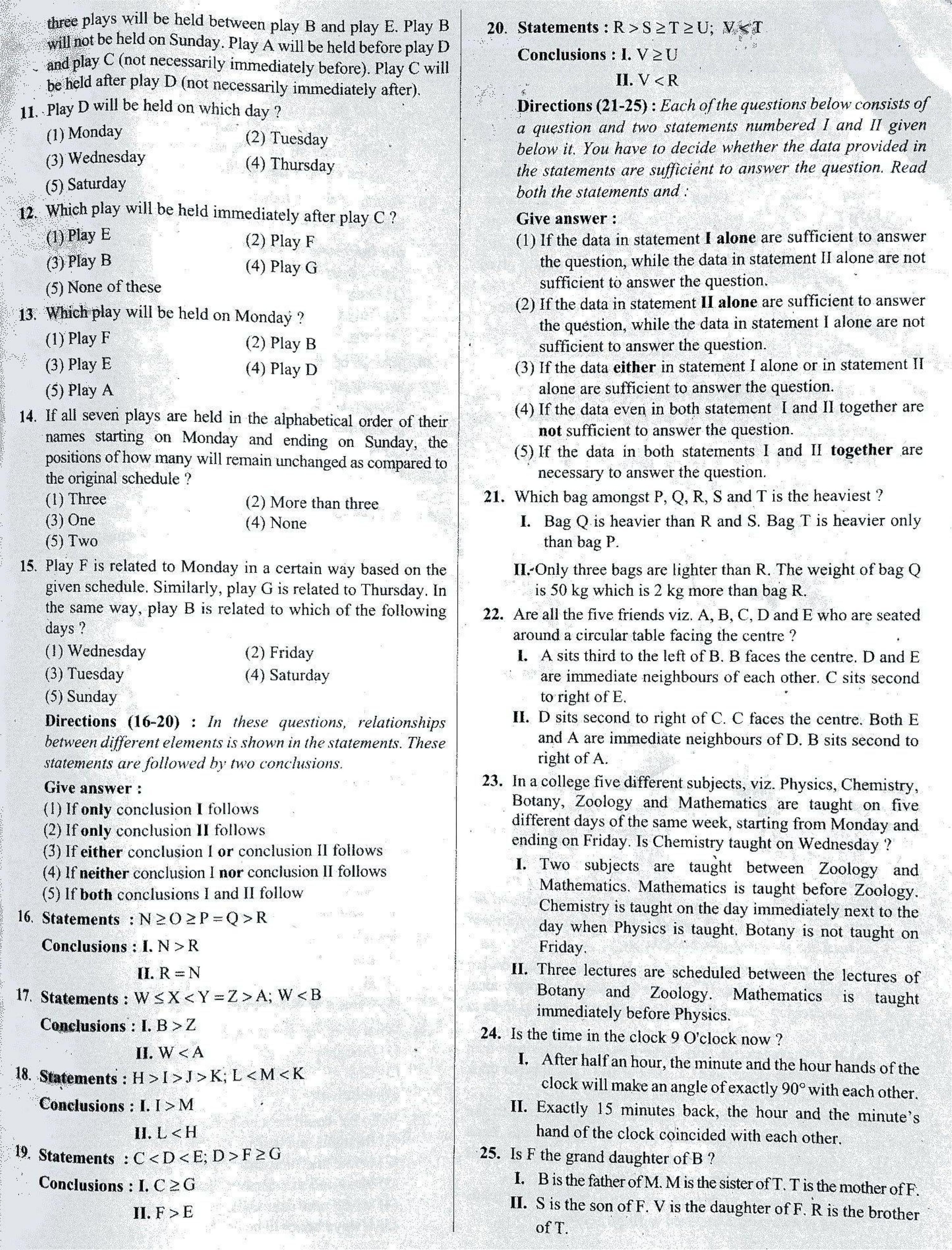 IBPS SO Old Previous Paper - Page 2