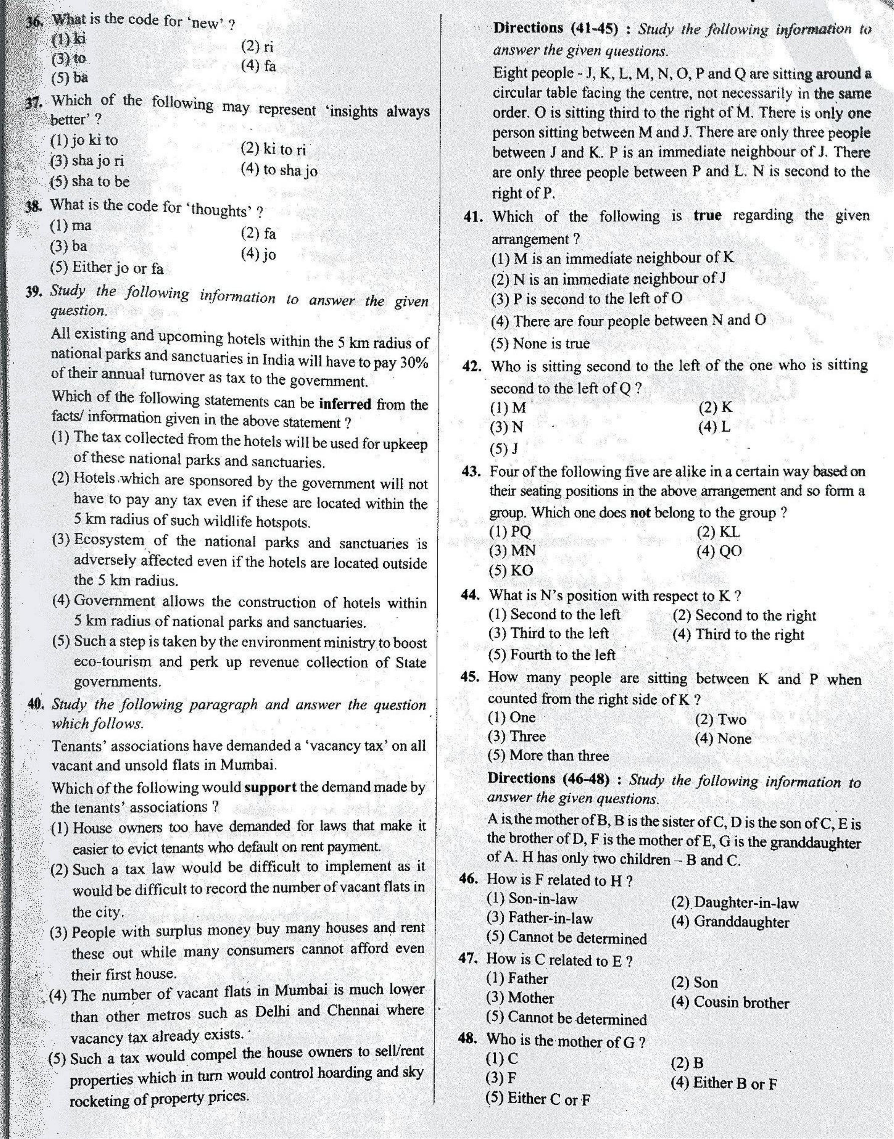 IBPS SO Old Previous Paper - Page 6