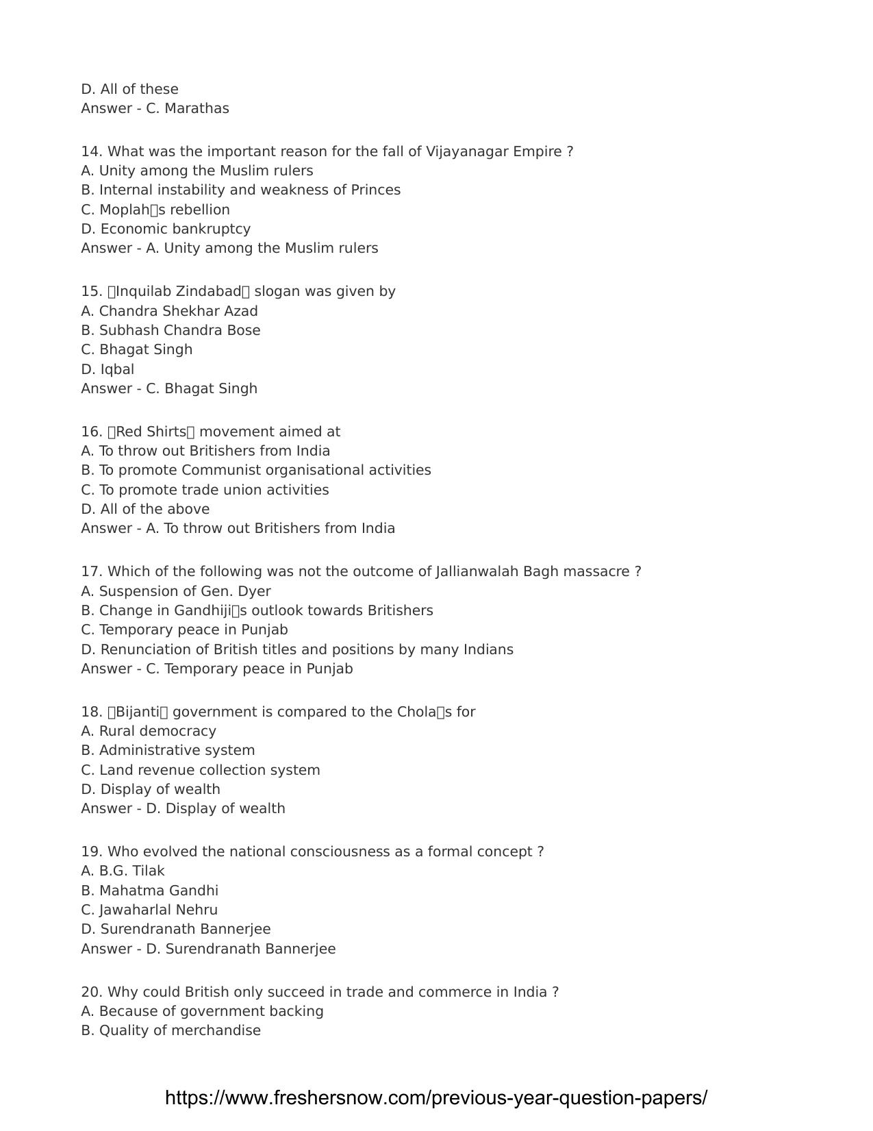 JKSSB Question Papers PDF for General Knowledge - Page 3