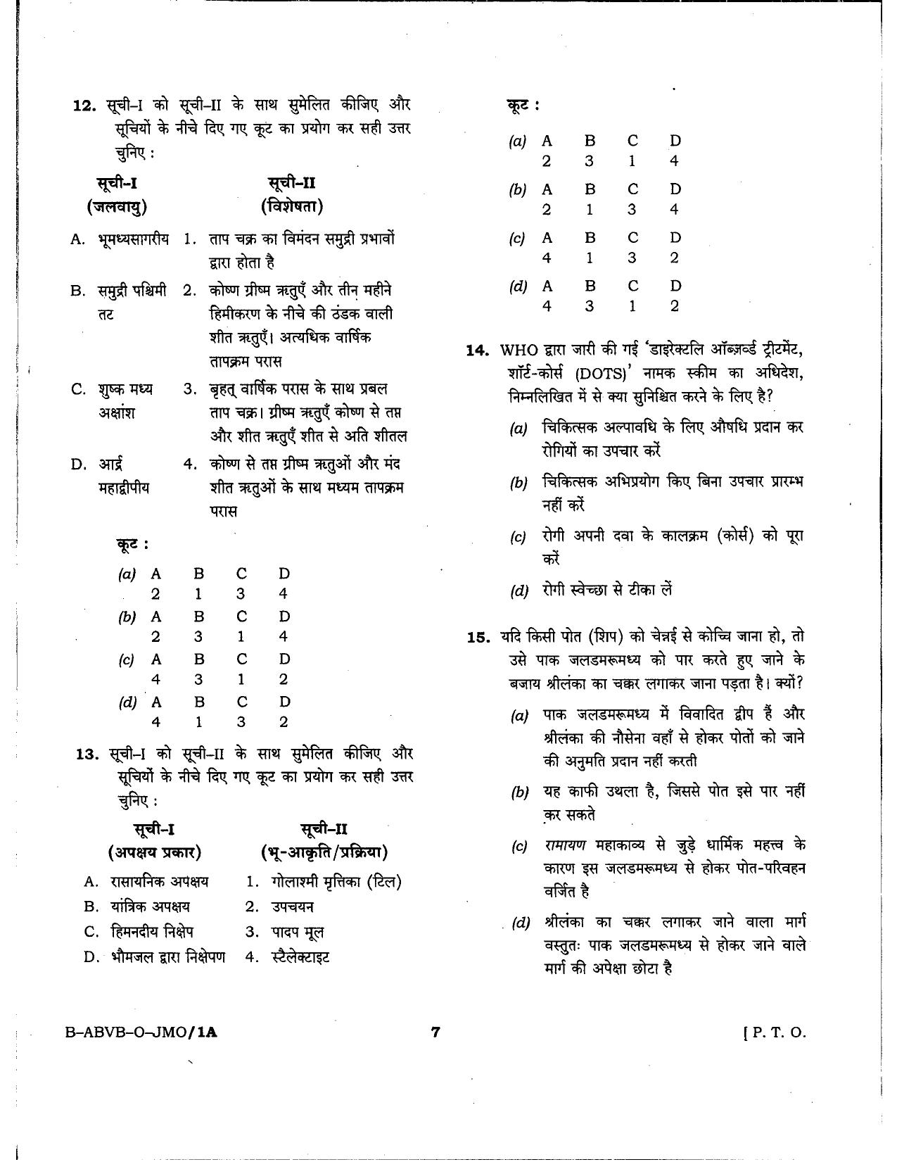 HPSSSB Fitter Model Papers: General Knowledge - Page 7