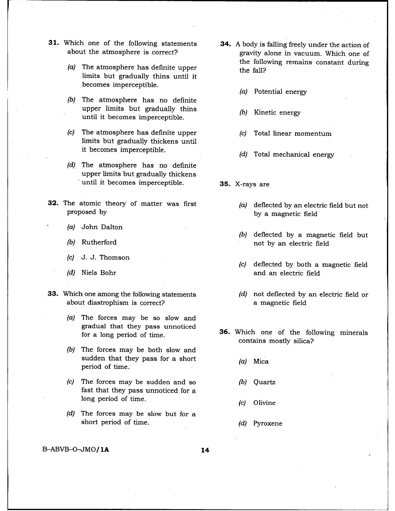 HPSSSB Fitter Model Papers: General Knowledge - Page 14