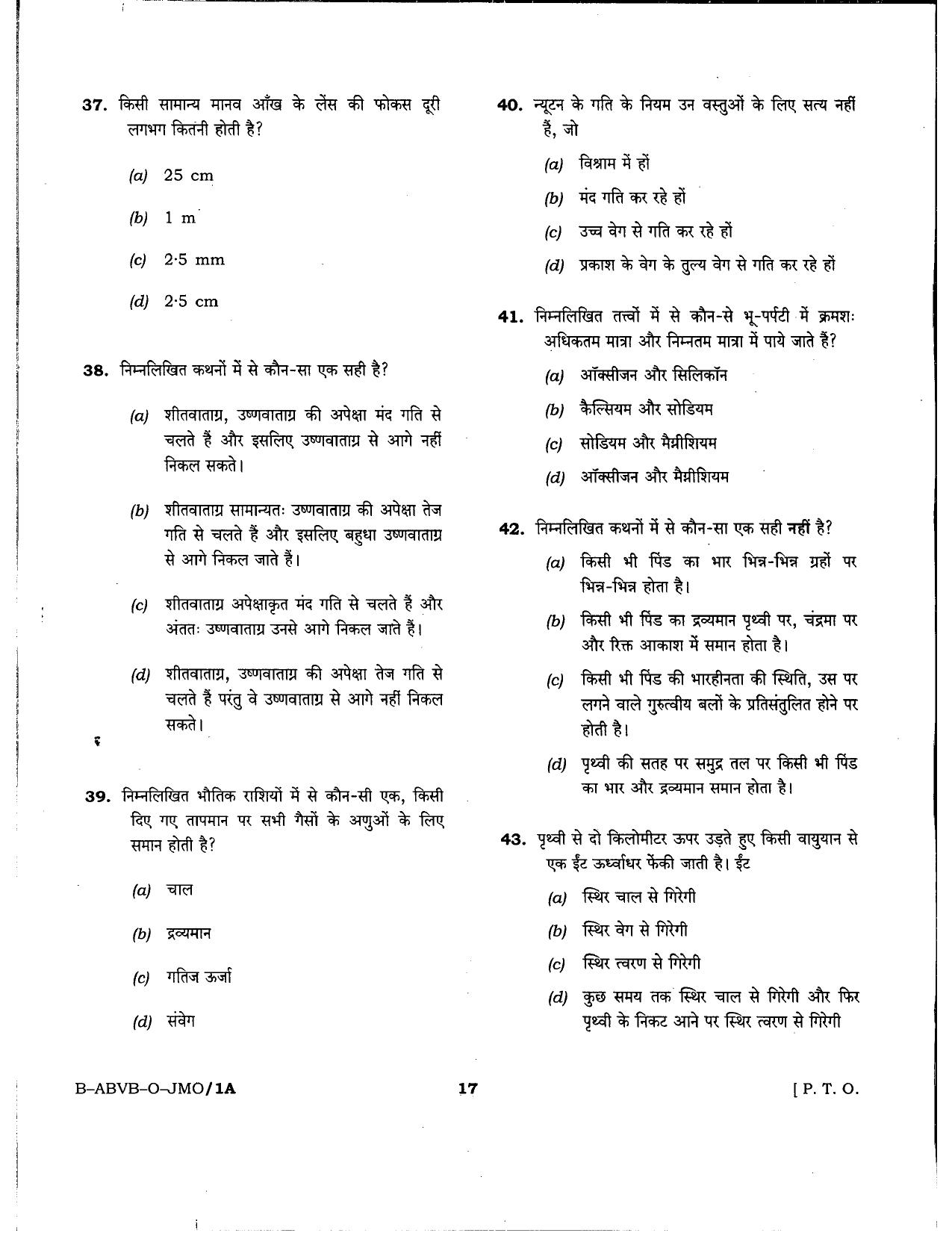 HPSSSB Fitter Model Papers: General Knowledge - Page 17