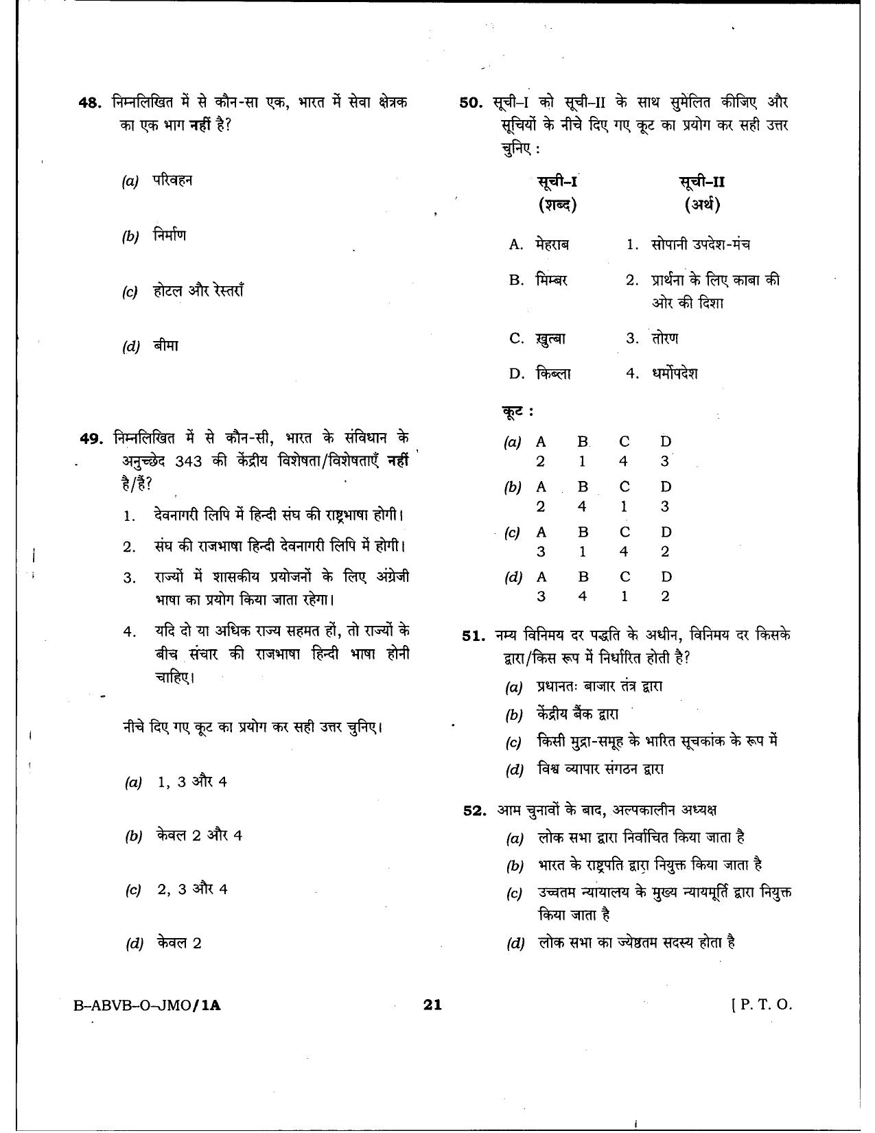 HPSSSB Fitter Model Papers: General Knowledge - Page 21