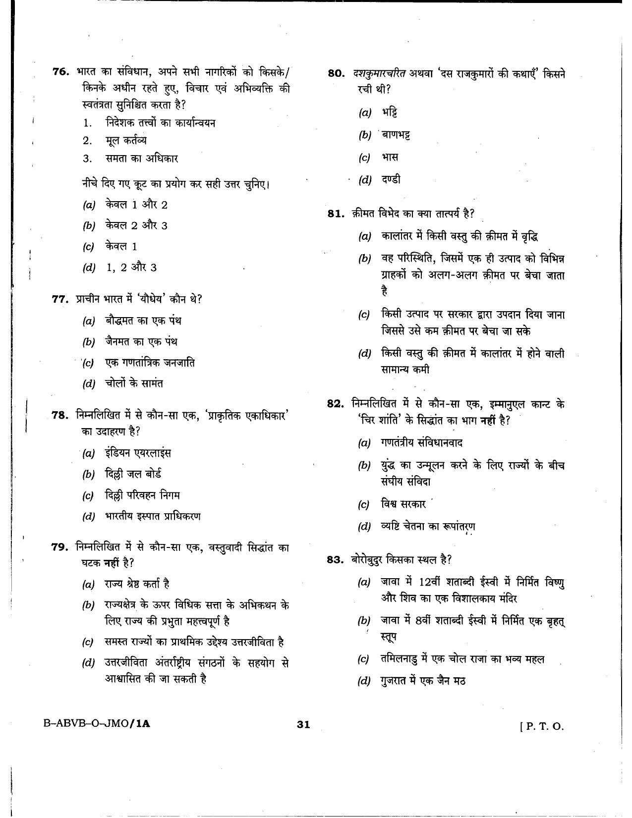 HPSSSB Fitter Model Papers: General Knowledge - Page 31