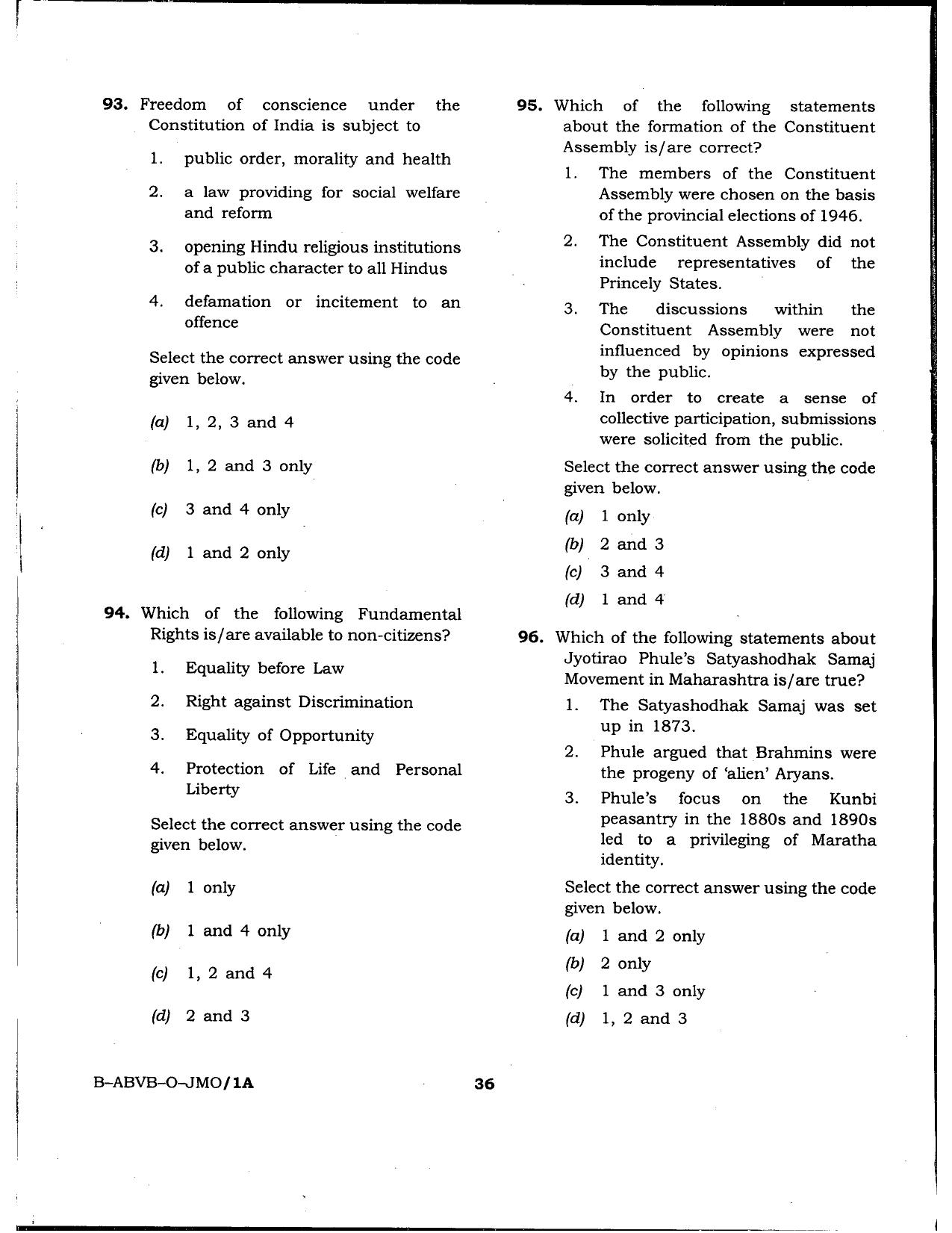 HPSSSB Fitter Model Papers: General Knowledge - Page 36