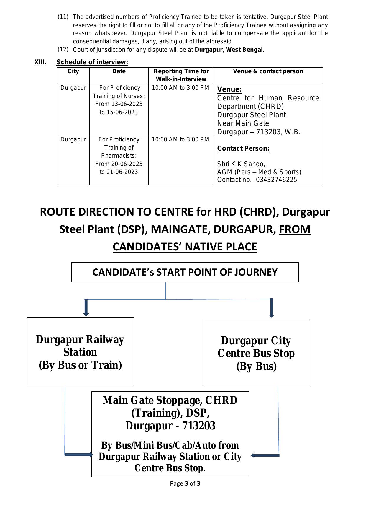 Durgapur Steel Plant (DSP) Nurse, Pharmacist Recruitment 2023 - Page 2