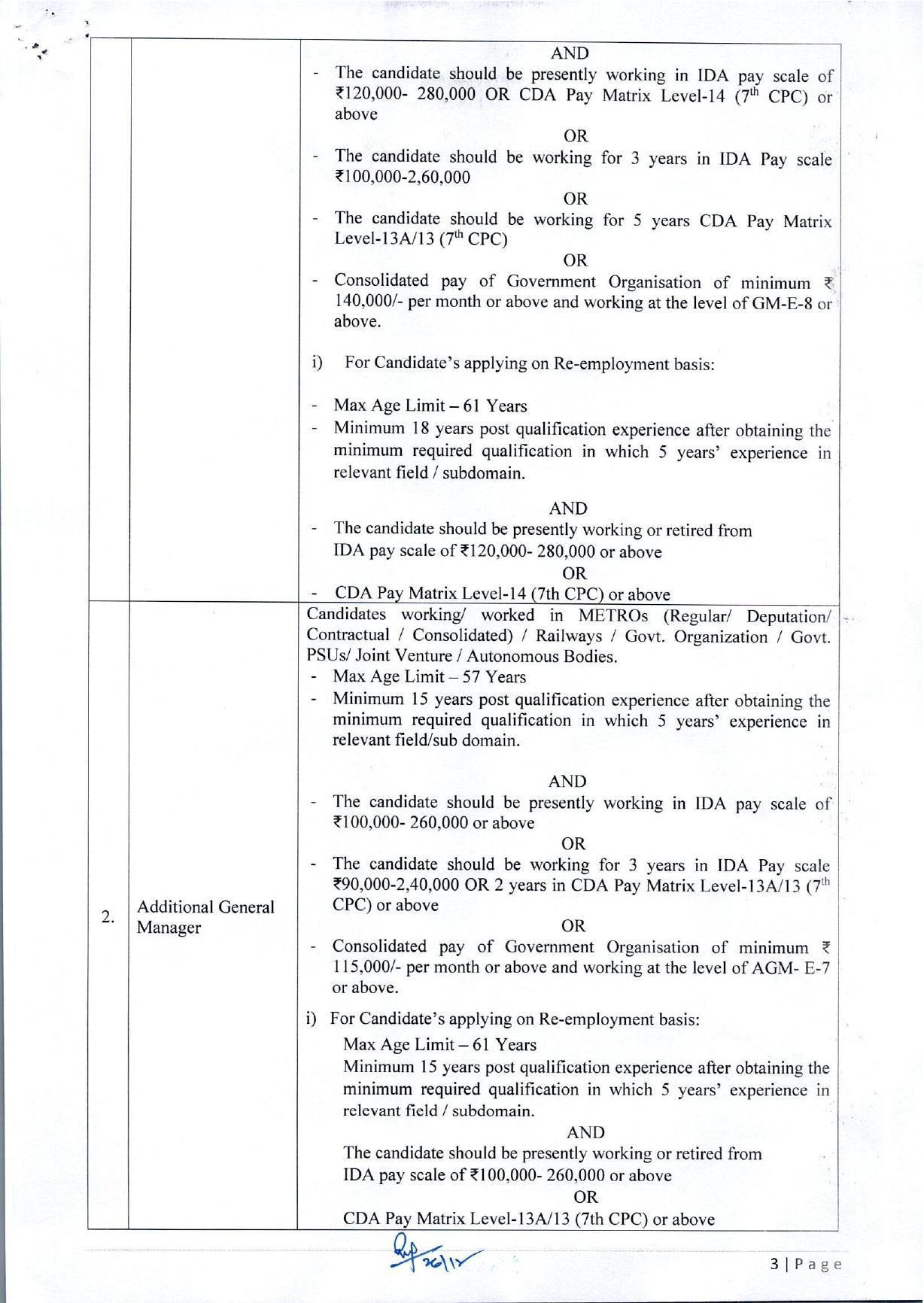 MPMRCL Invites Application for Deputy General Manager, General Manager Recruitment 2023 - Page 3