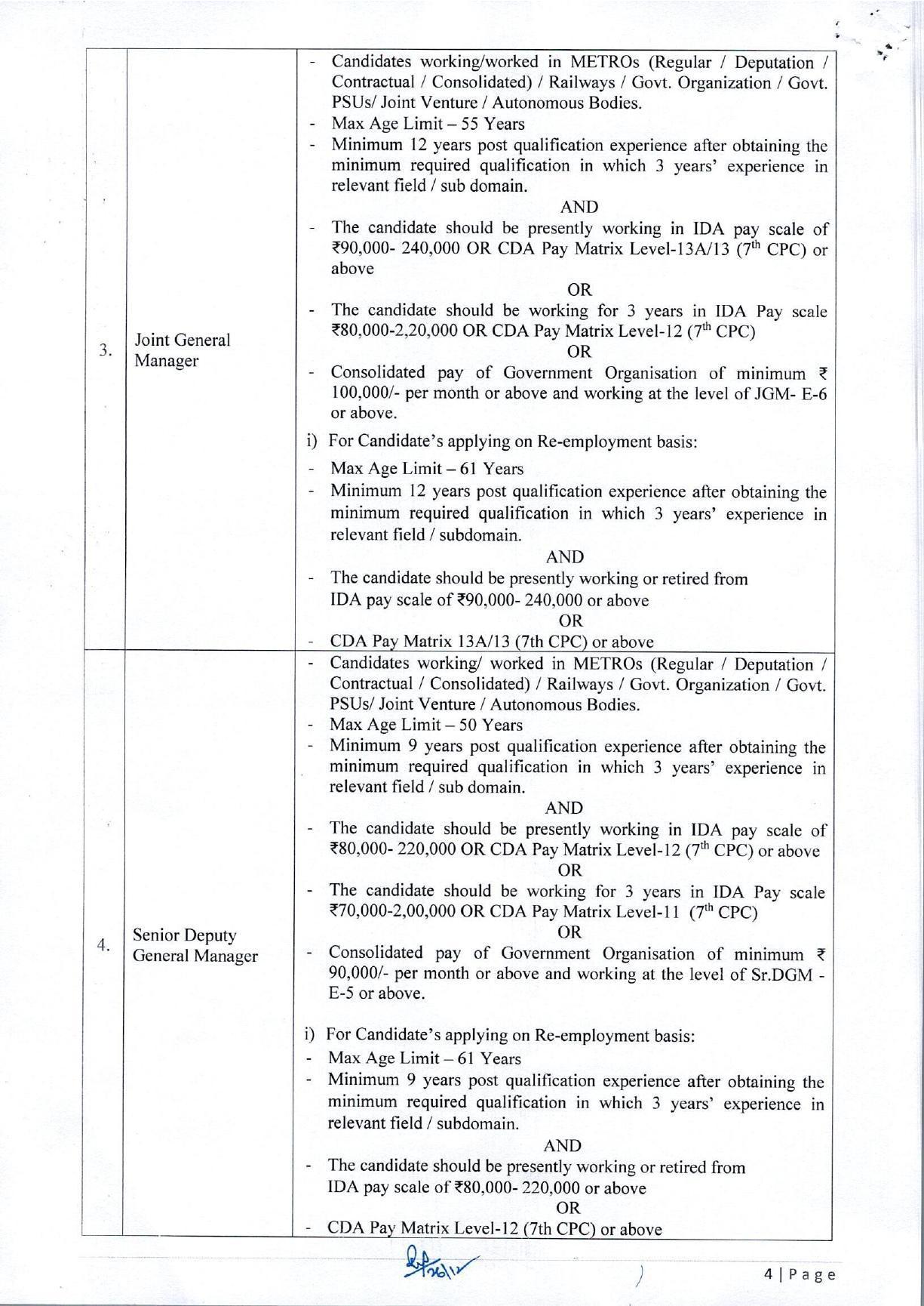 MPMRCL Invites Application for Deputy General Manager, General Manager Recruitment 2023 - Page 6