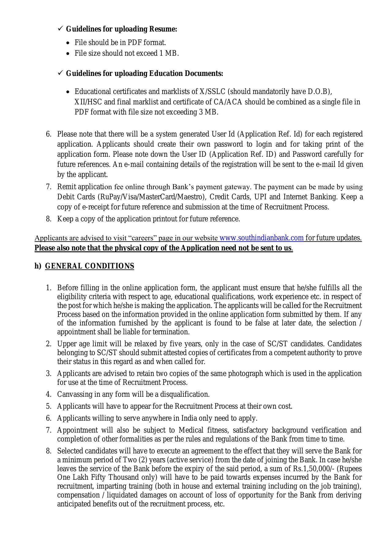 South Indian Bank (SIB) Invites Application for Probationary Manager Recruitment 2023 - Page 2