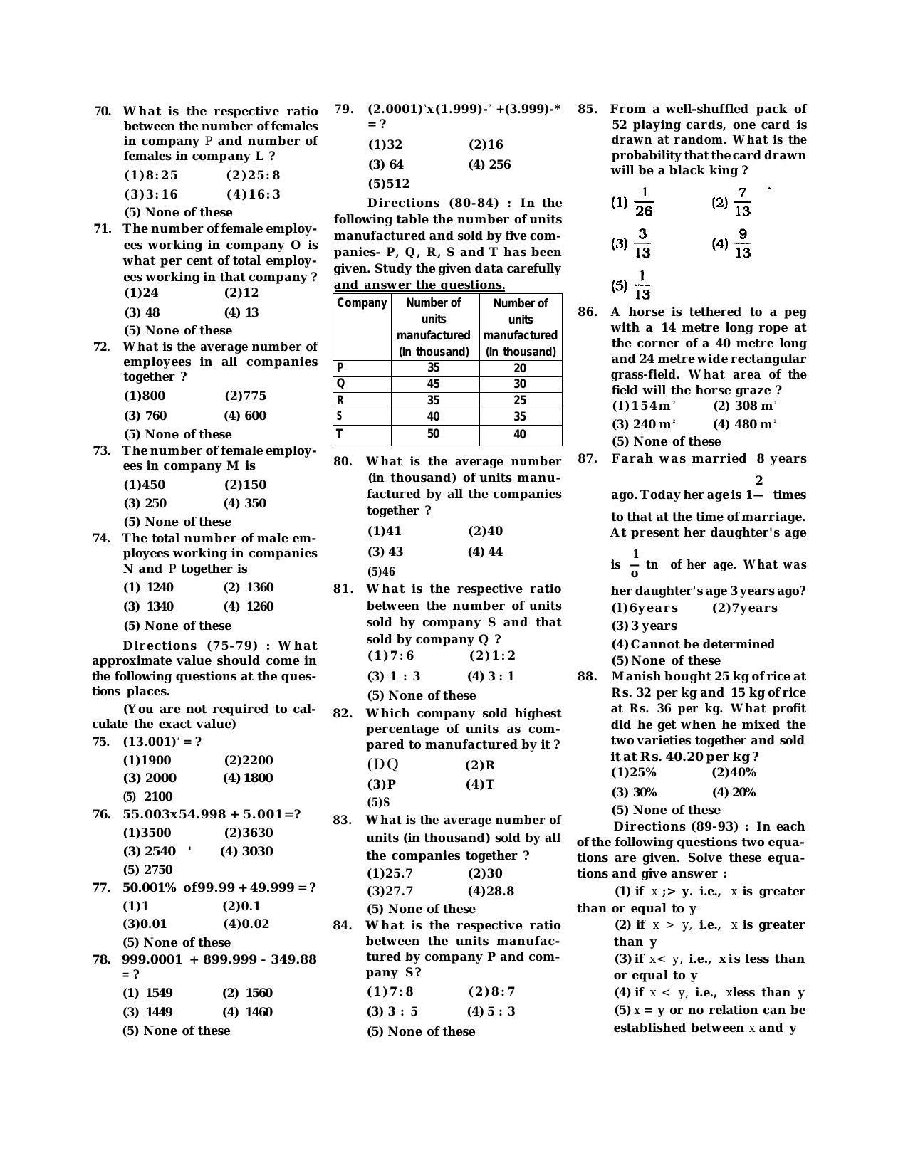 IBPS SO Previous Question Paper (2013) - Page 11