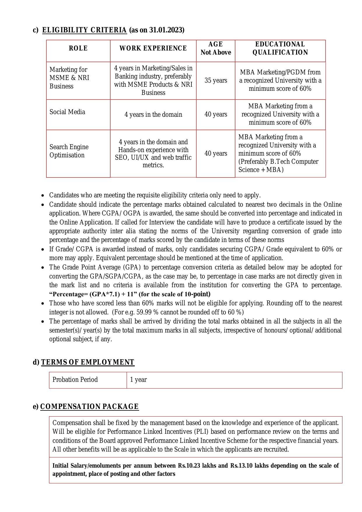 South Indian Bank Invites Application for Officers Recruitment 2023 - Page 1