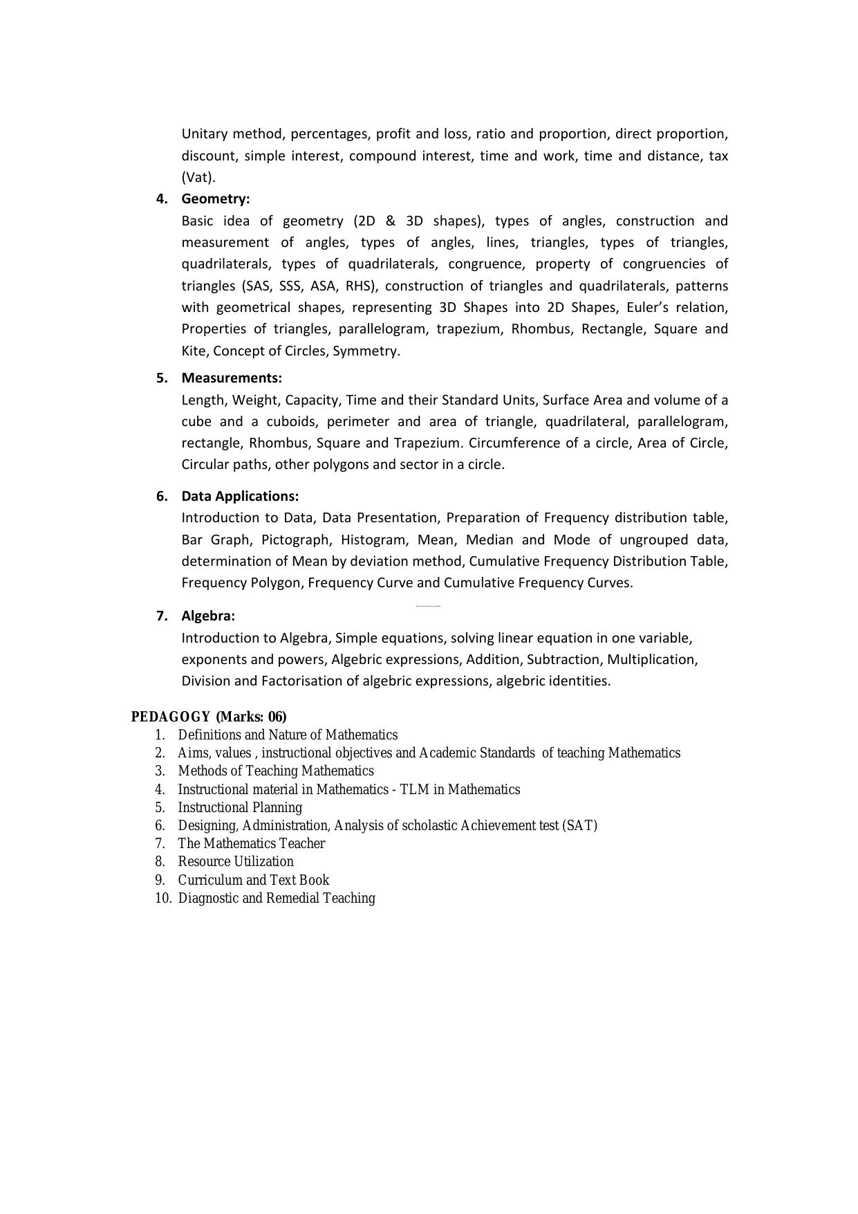 TS TET Syllabus 2024 for Paper 1 (Telugu) - Page 4