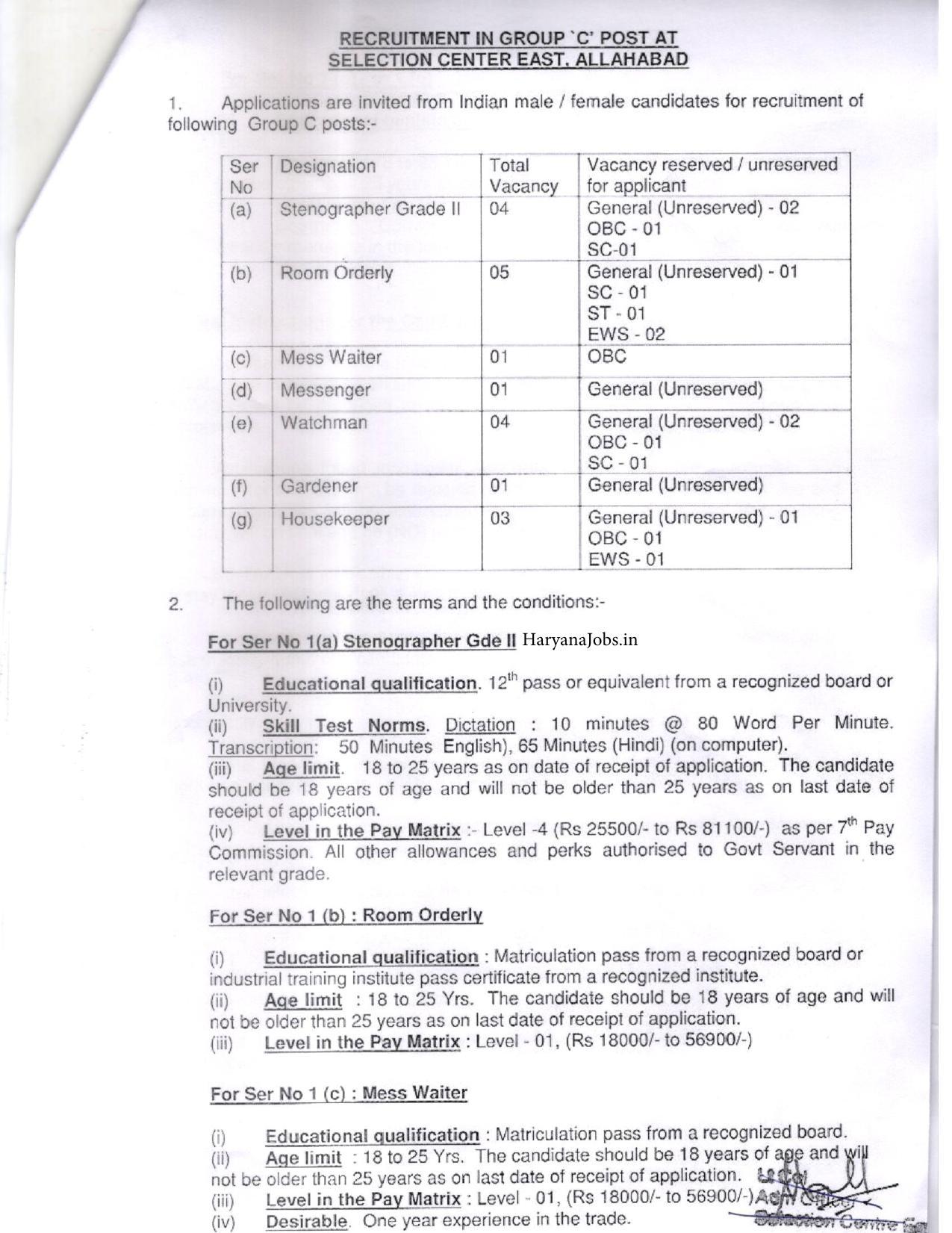 Army Selection Center Allahabad Group C Vacancy 2022 - Page 3