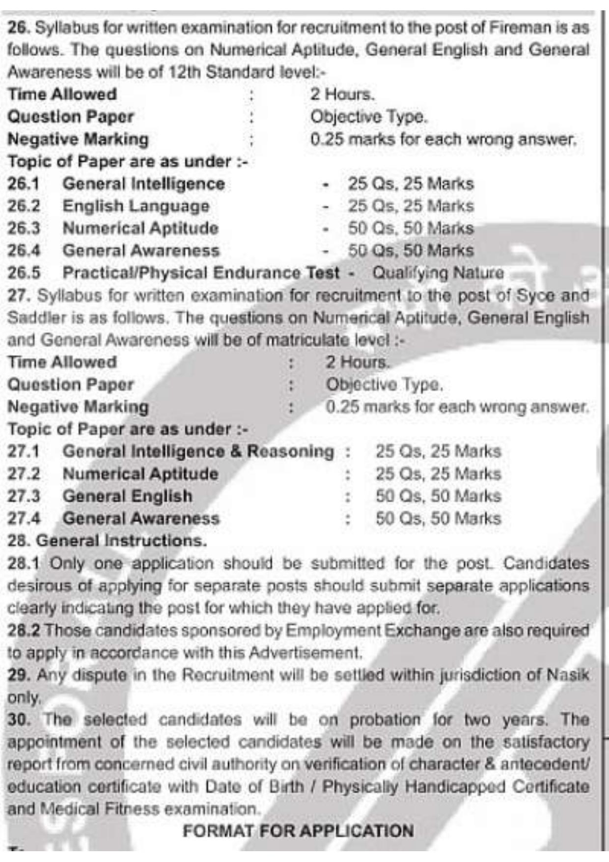 School of Artillery Devlali Recruitment 2026 – Apply Offline for 06 Fireman, Syce, Saddler Posts - Page 3