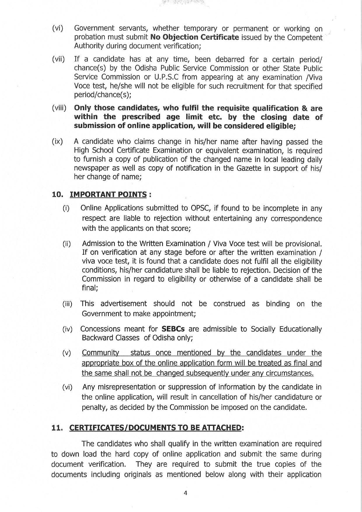 Odisha Public Service Commission (OPSC) Invites Application for 3 Assistant Director Recruitment 2022 - Page 10