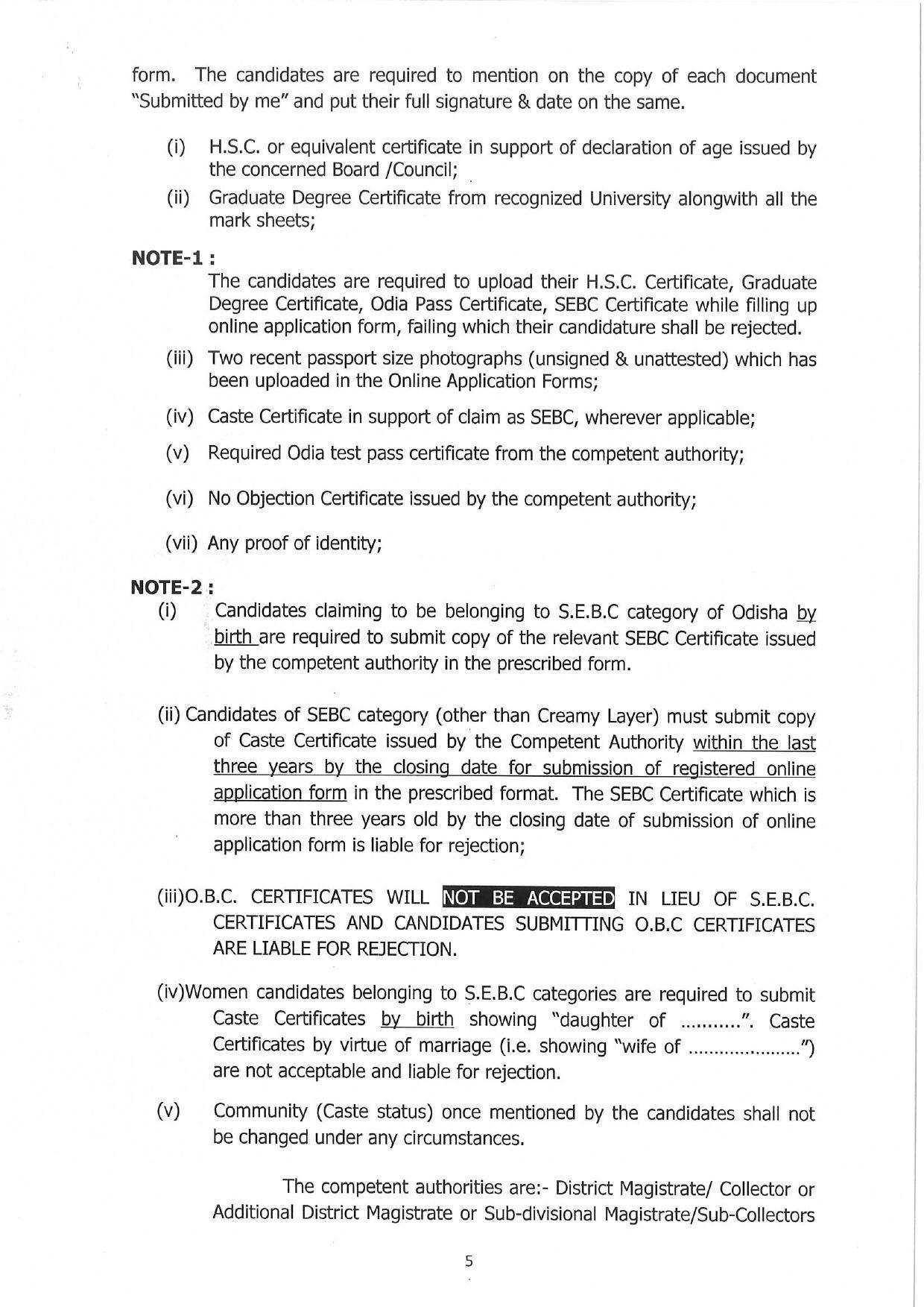 Odisha Public Service Commission (OPSC) Invites Application for 3 Assistant Director Recruitment 2022 - Page 6