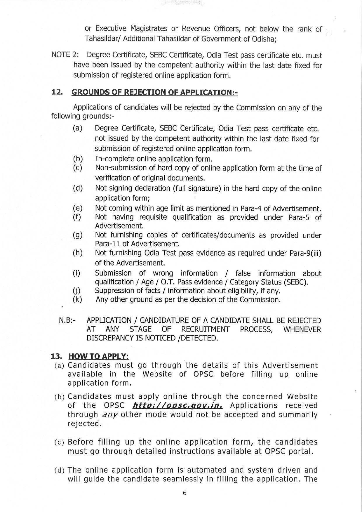 Odisha Public Service Commission (OPSC) Invites Application for 3 Assistant Director Recruitment 2022 - Page 7