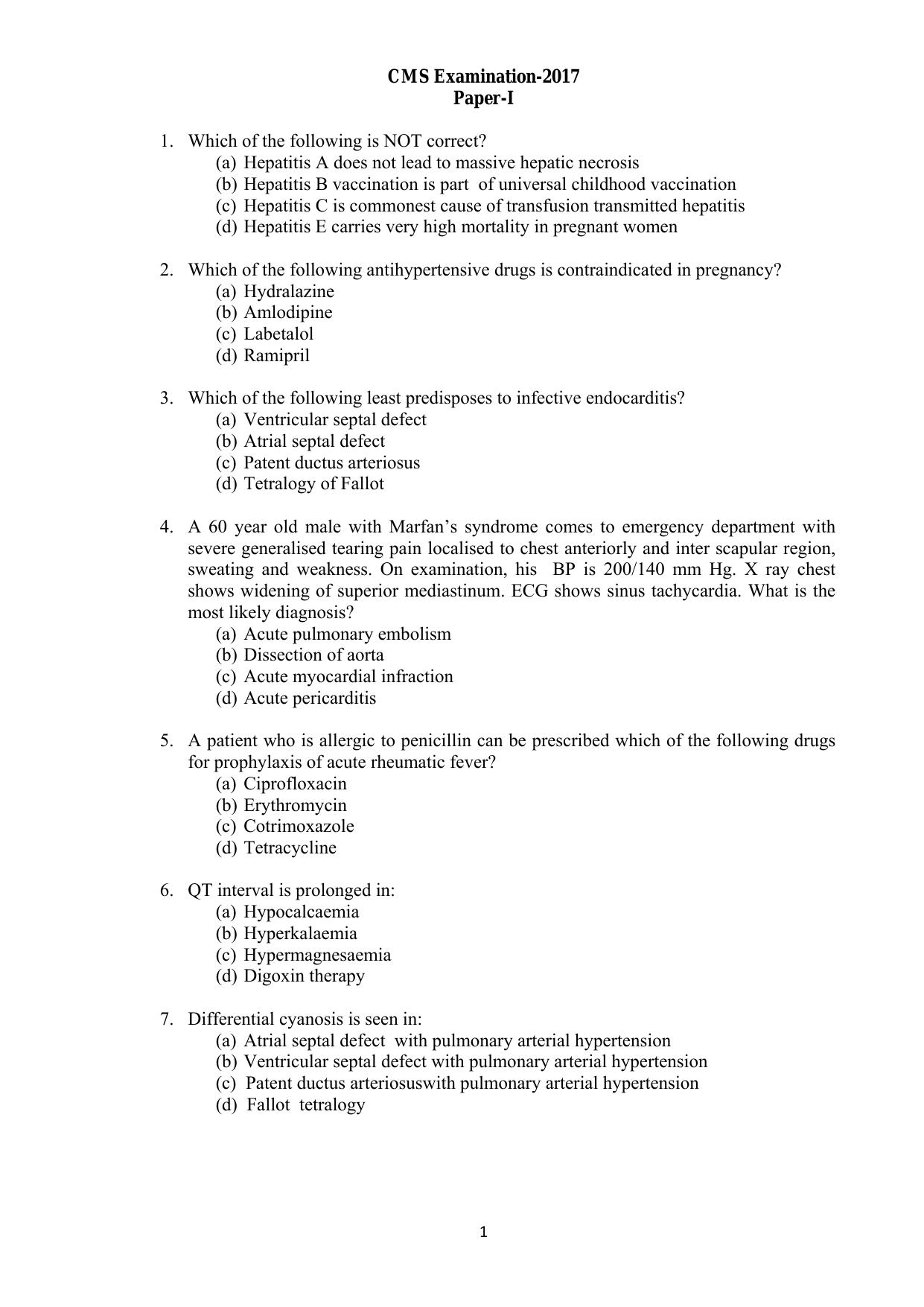 GPSC GMHS Class 1 & Class 2 Old Papers Here - Page 1