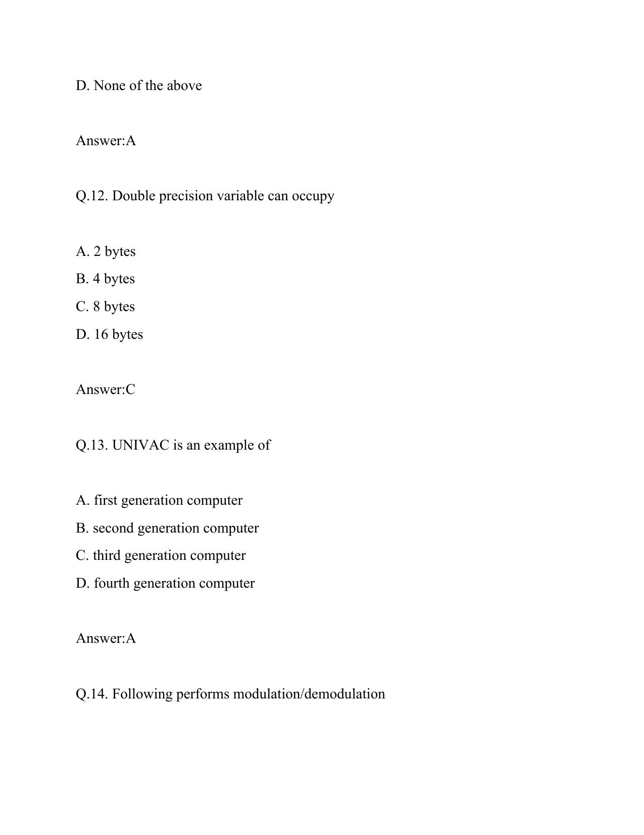 Computer Knowledge, IT Electricity Department Lakshadweep Old Papers - Page 5