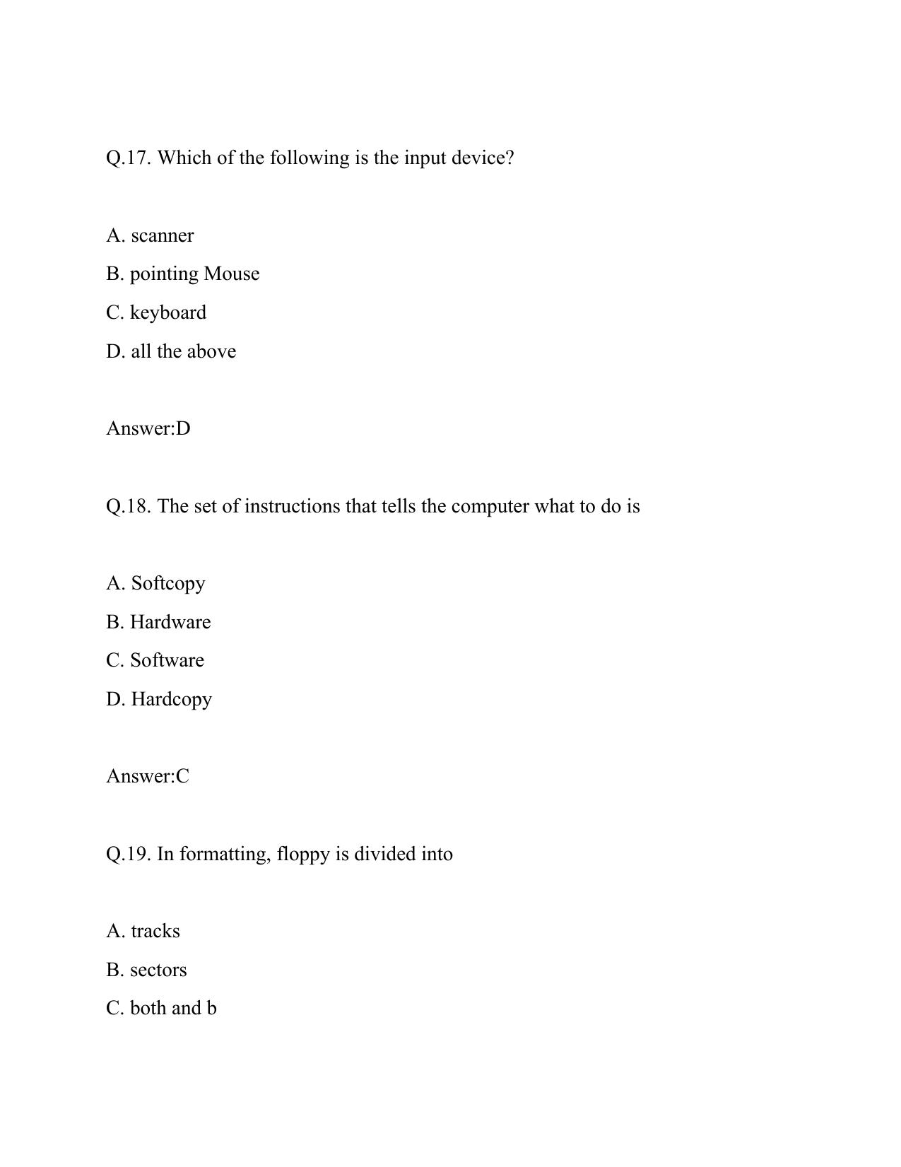 Computer Knowledge, IT Electricity Department Lakshadweep Old Papers - Page 7