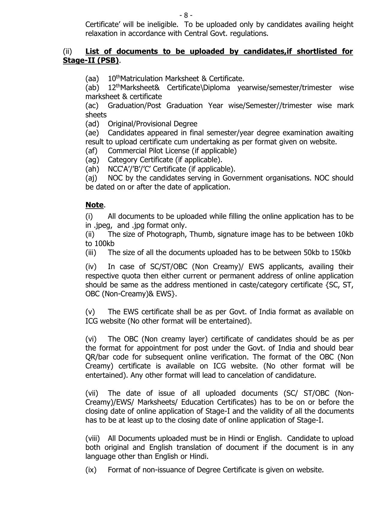 ICG Assistant Commandant Recruitment 2023 - Page 14
