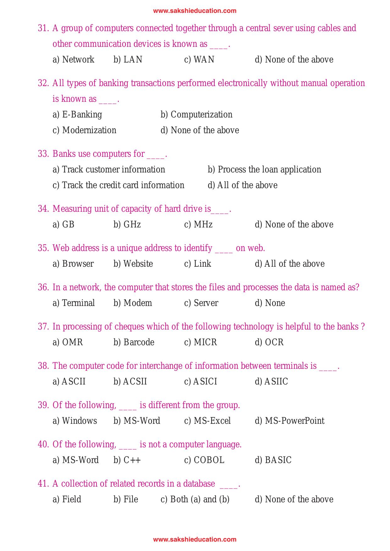 VCBL PO Previous Question Papers - Page 5
