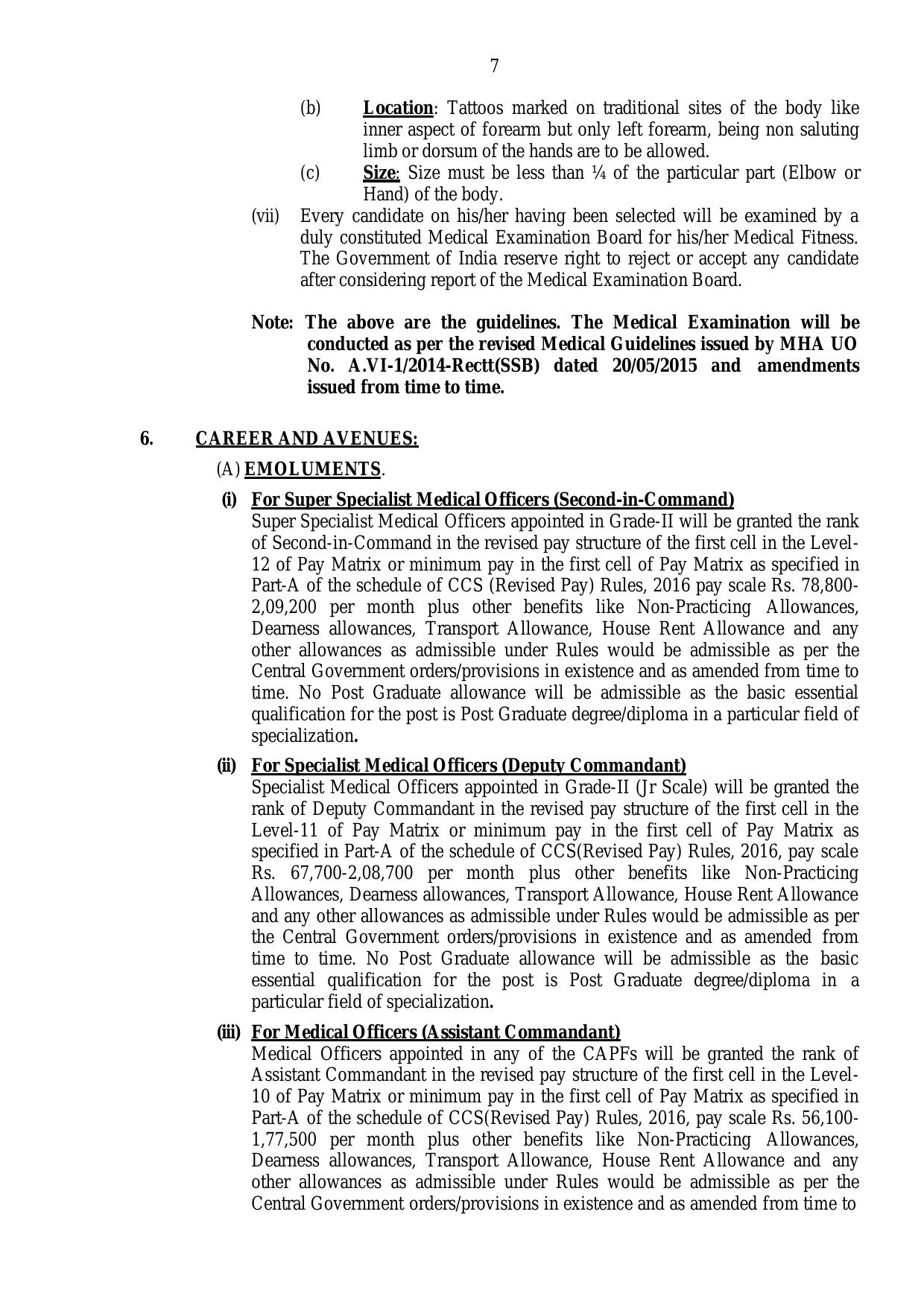 Central Armed Police Forces (CAPF) Medical Officer Recruitment 2023 - Page 18