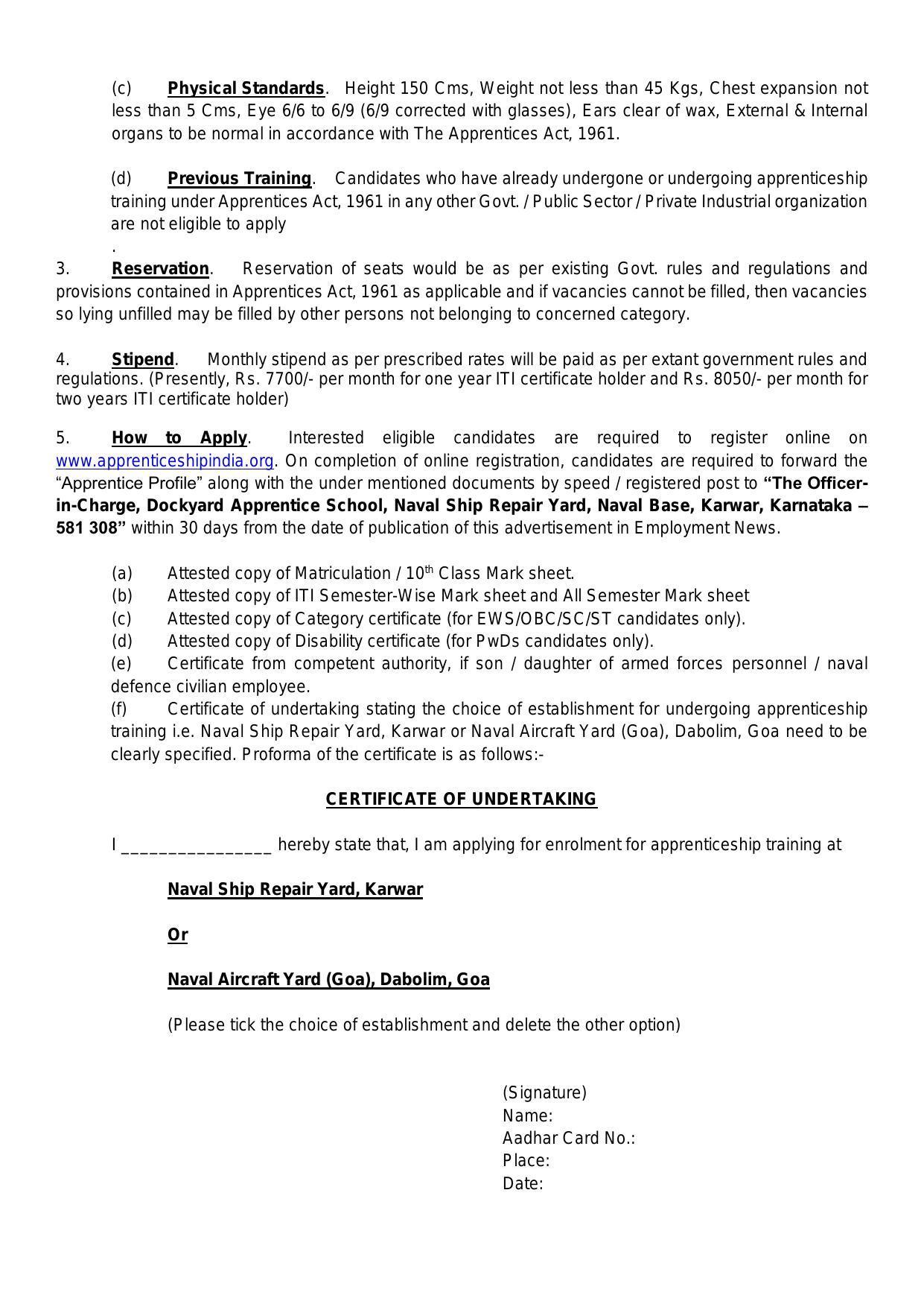 Naval Ship Repair Yard 180 Apprentice Recruitment 2022 - Page 2