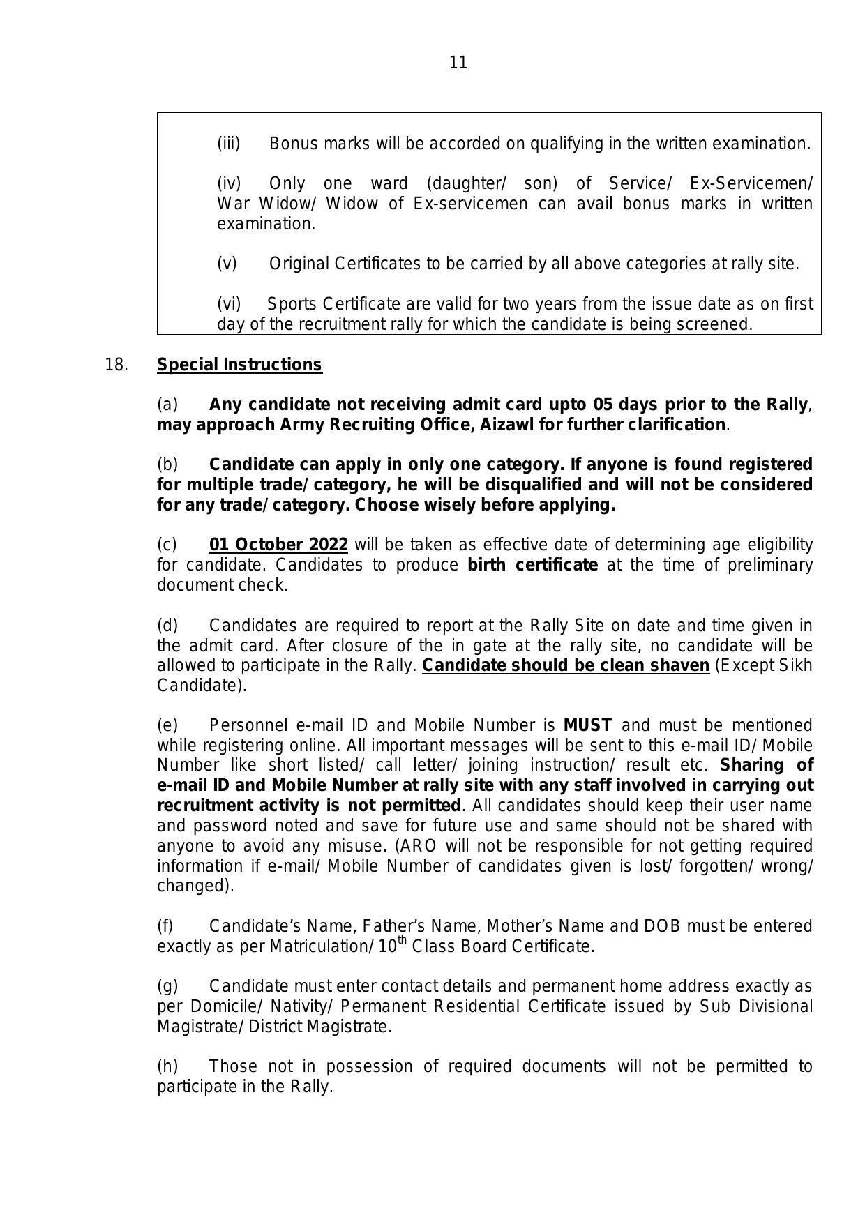 The Indian Army Invites Application for Agniveer Recruitment 2022 - Page 11