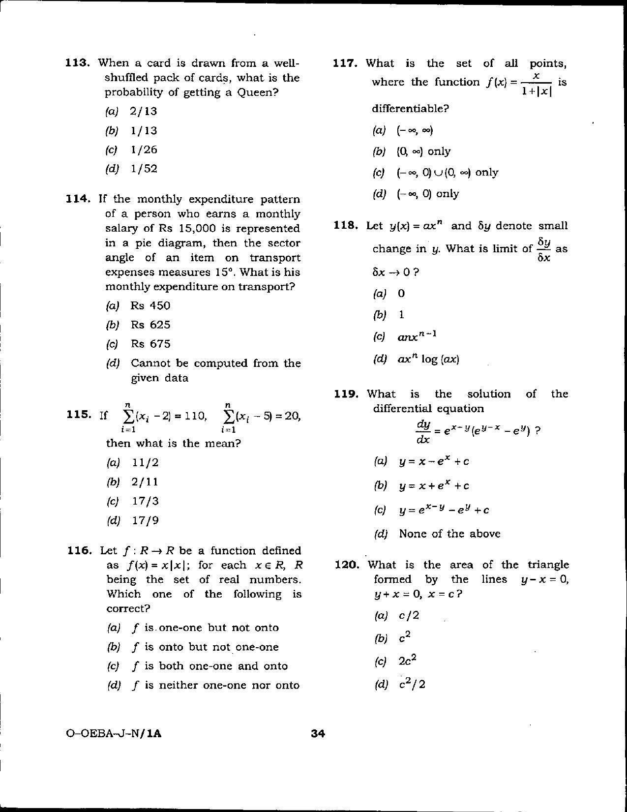 Latest LUVAS Clerk Latest Five Years Papers – Maths - Page 1