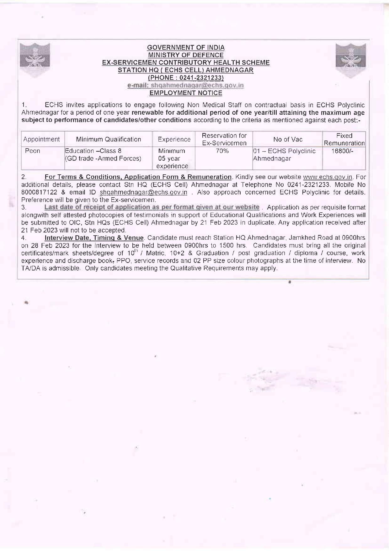 ECHS Invites Application for 11 Office In Charge, Dental Hygienist Or Dental Assistant, More Vacancies Recruitment 2023 - Page 4