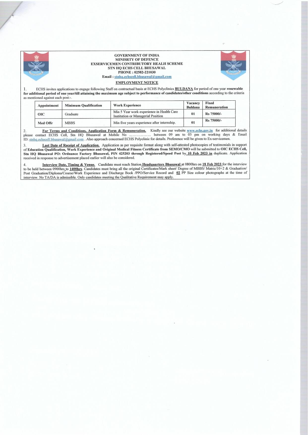 ECHS Invites Application for 11 Office In Charge, Dental Hygienist Or Dental Assistant, More Vacancies Recruitment 2023 - Page 5