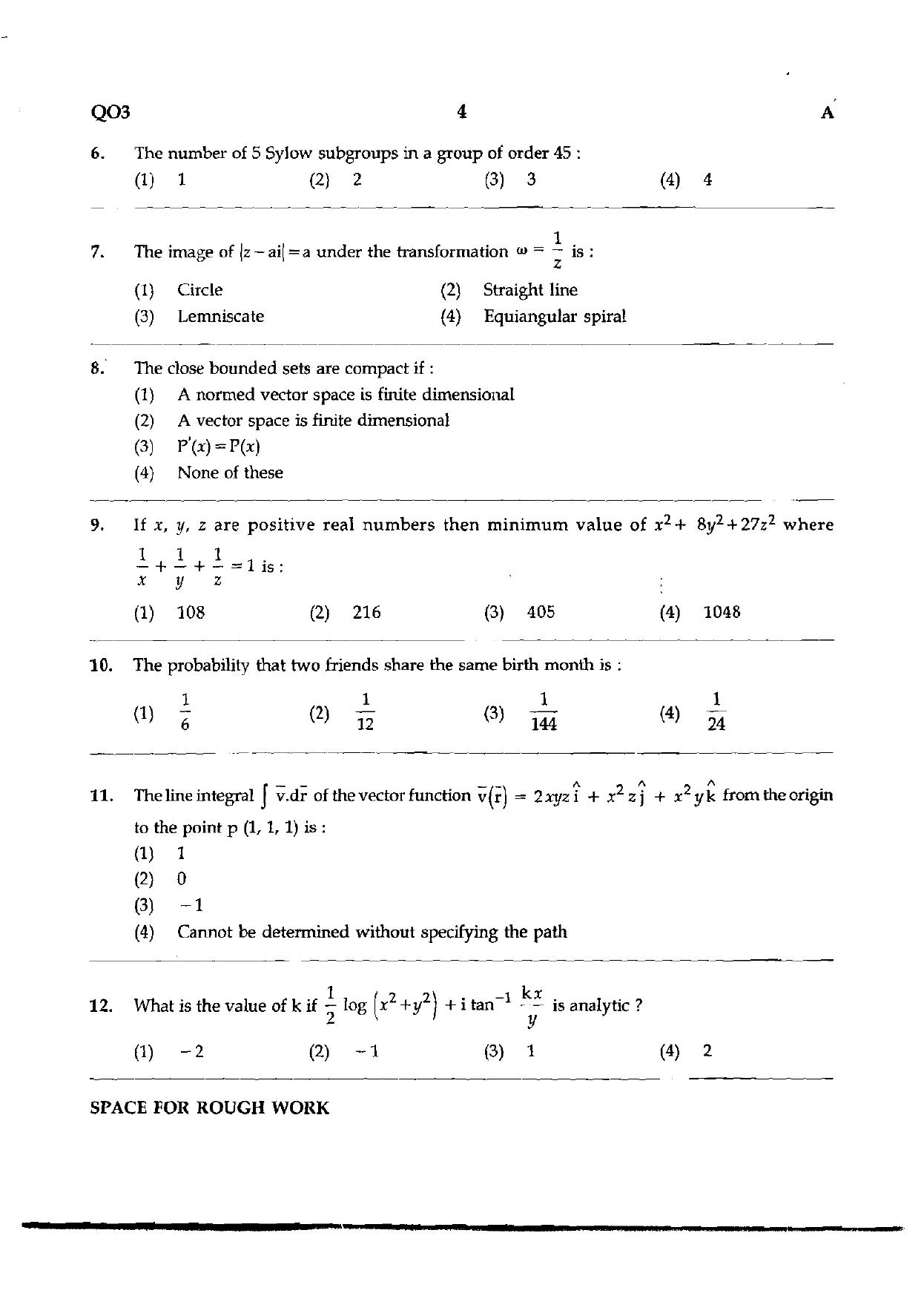 Bihar Vidhan Parishad Mathematics Practice Papers - Page 4