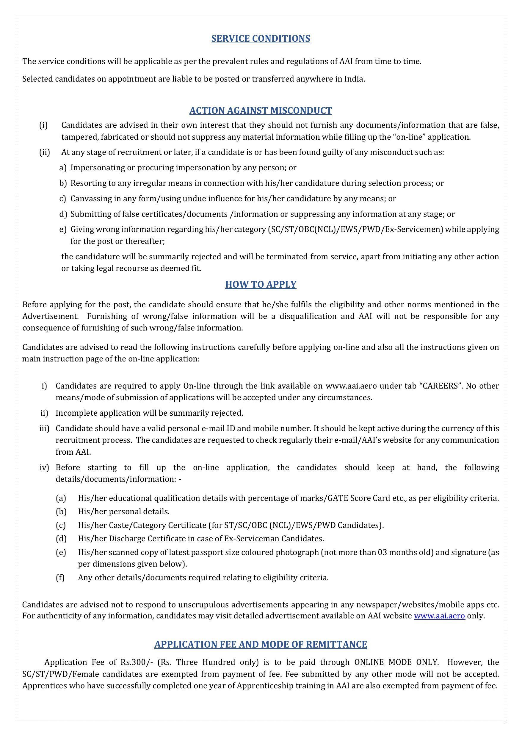 Airports Authority Of India (AAI) Invites Application for 596 Junior Executive Recruitment 2022 - Page 4