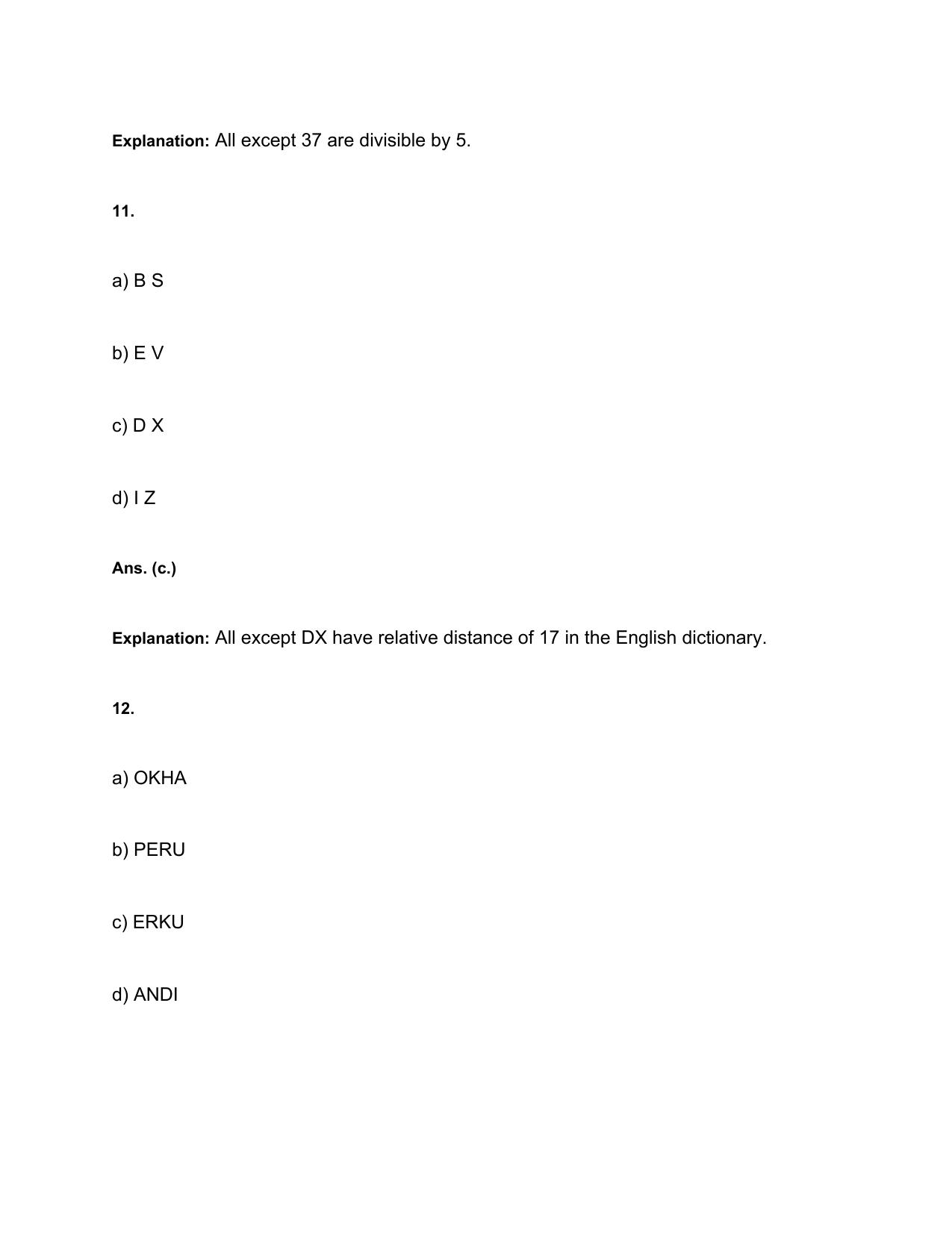 HSSC Salesman Reasoning / General Intelligence Question Papers - Page 8