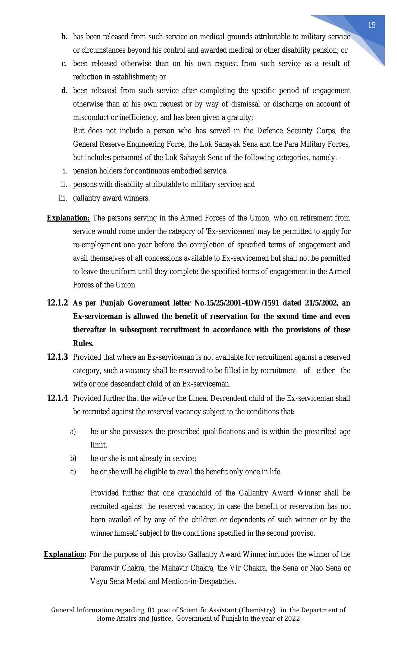 Punjab Public Service Commission Invites Application for Scientific Assistant Recruitment 2022 - Page 14